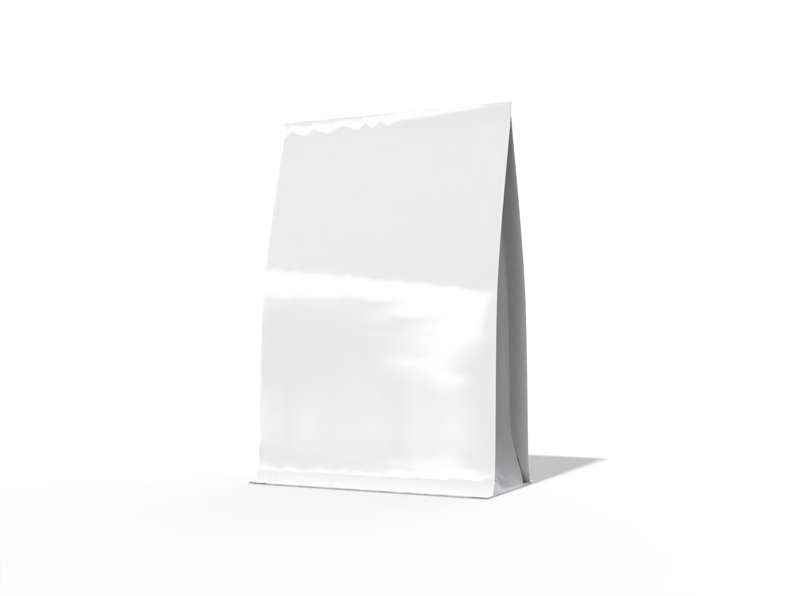 Flat bottom pouch — Glossy plastic