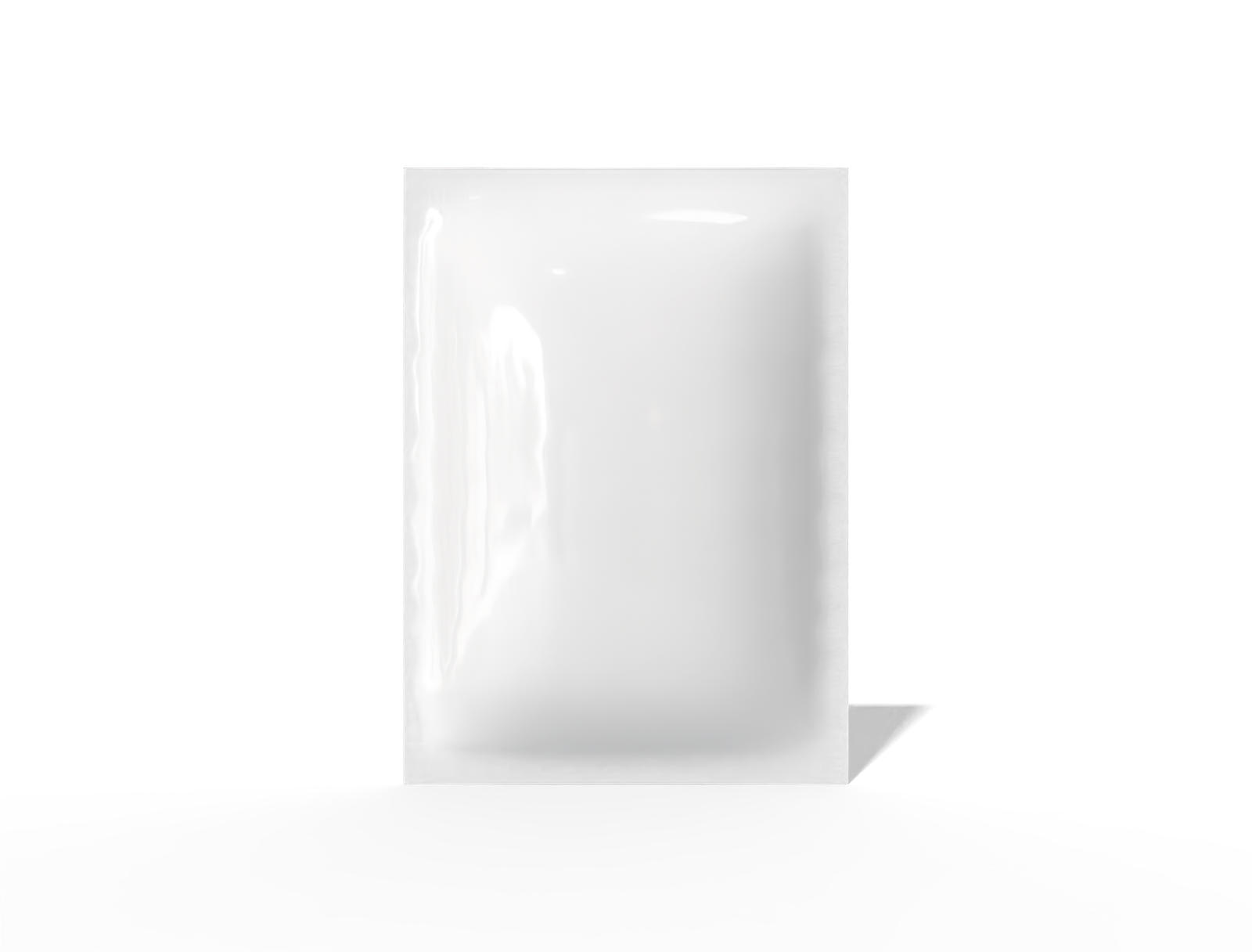 3 side seal pouch — Glossy plastic
