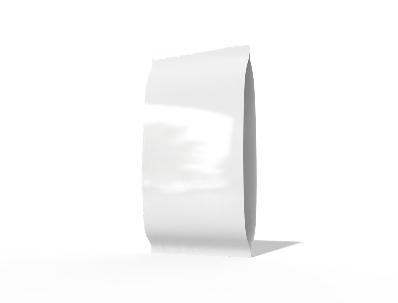 Center seal side gusset pouch — Glossy plastic