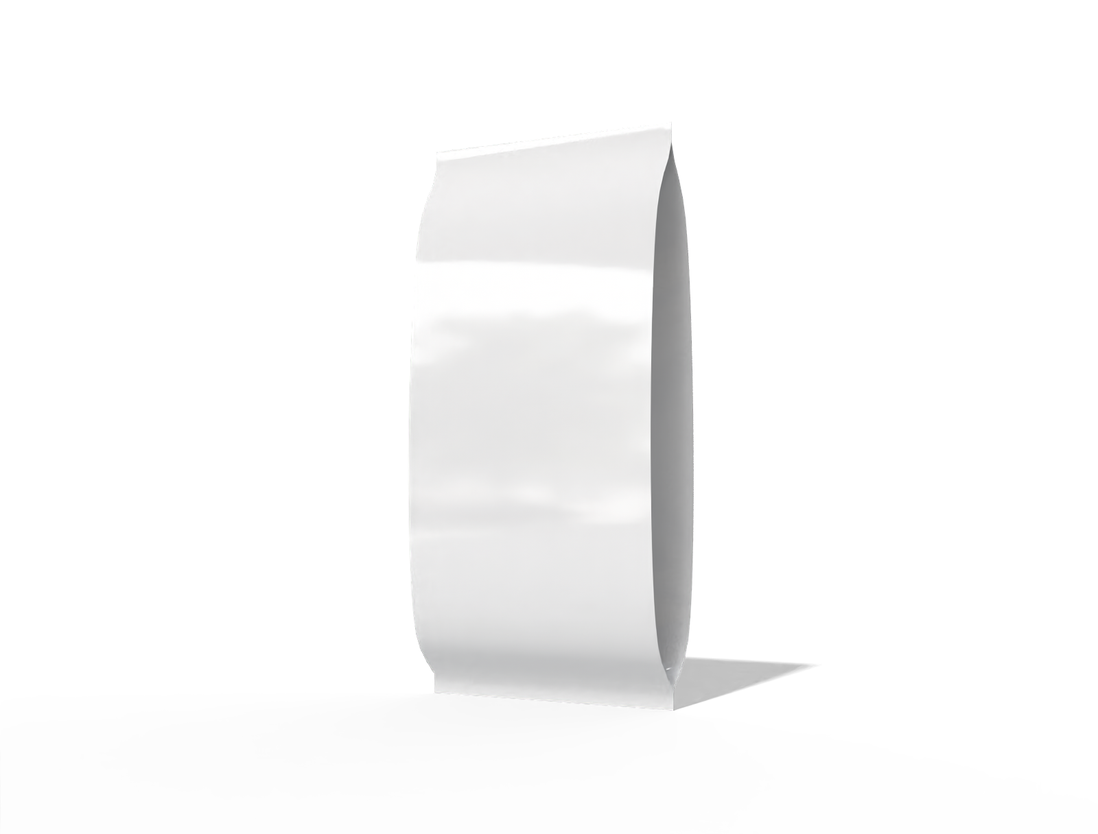 Center seal side gusset pouch — Glossy plastic