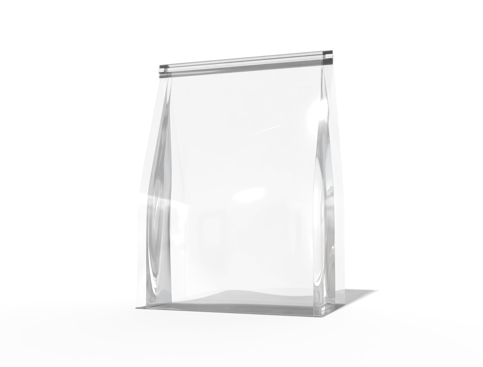 Bread bag packaging — Clear glossy plastic