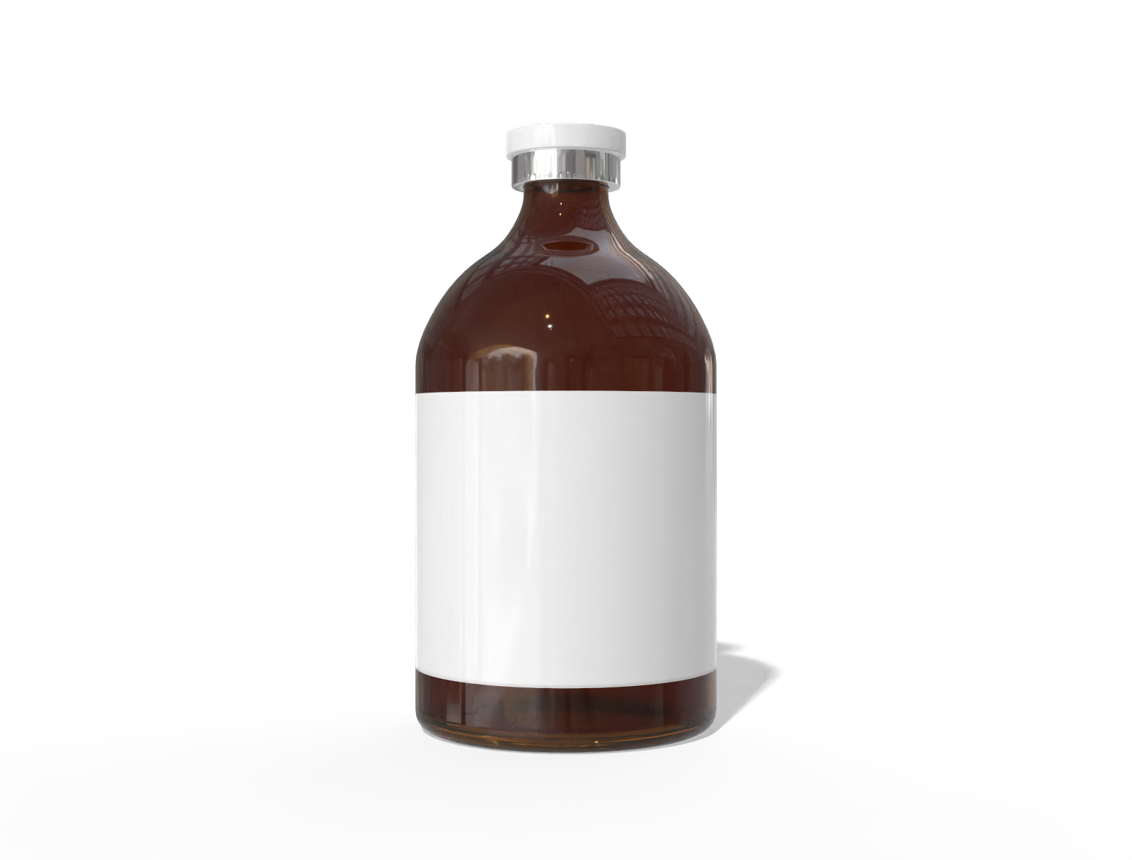 Supplement bottle — Glossy glass
