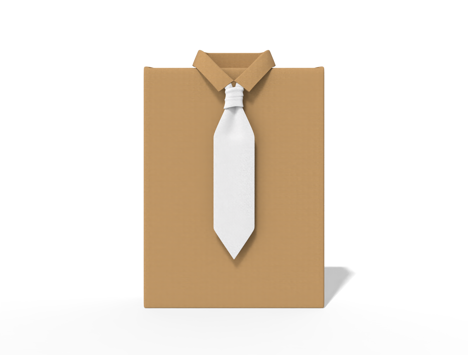Gift box with shirt — Kraft paper