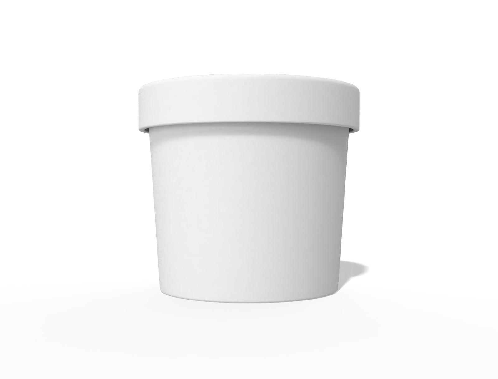 Ice cream box — White paperboard