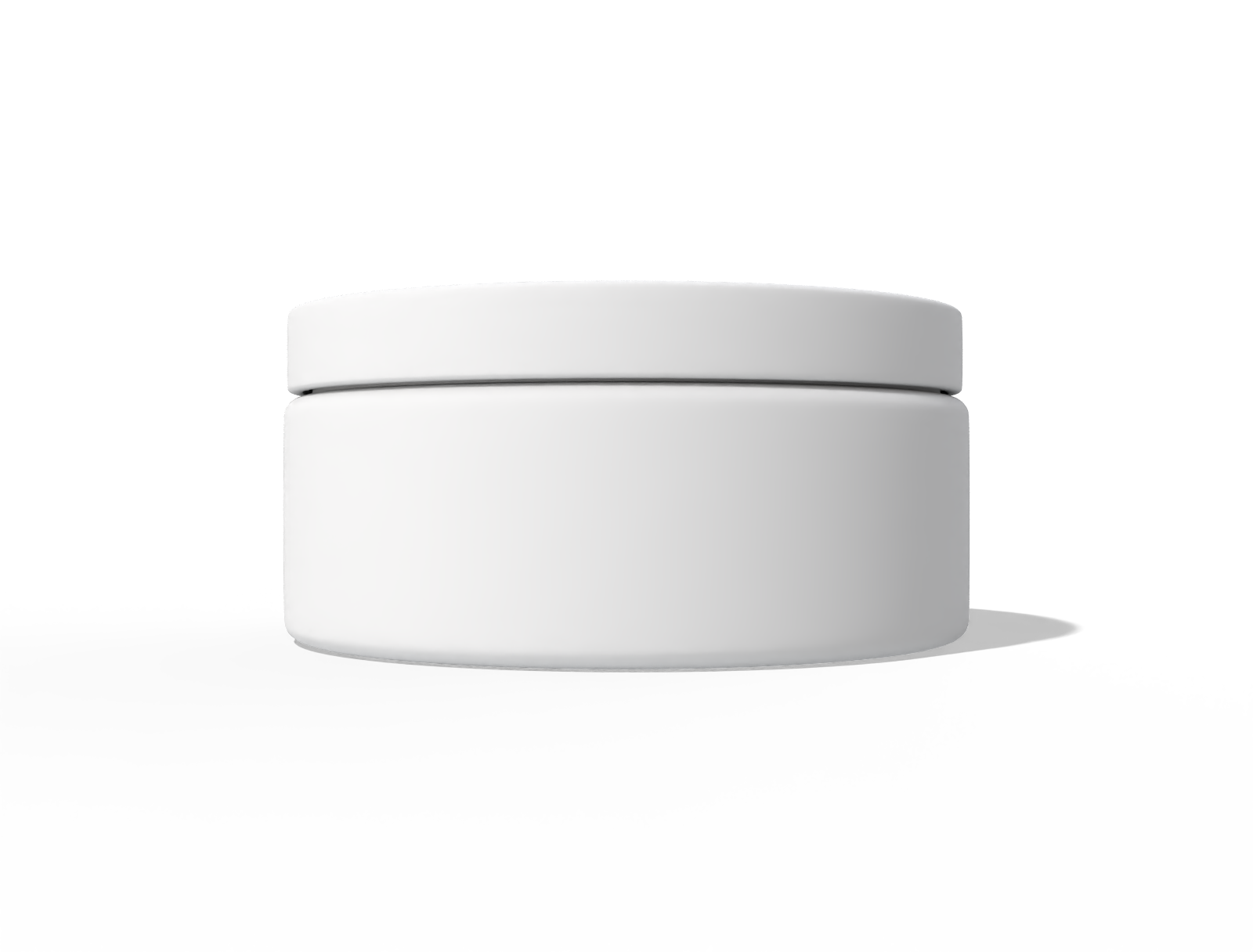 Cosmetic jar — Clear glossy plastic