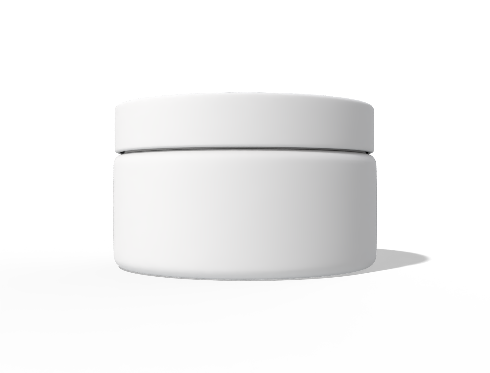 Cosmetic jar — Clear glossy plastic