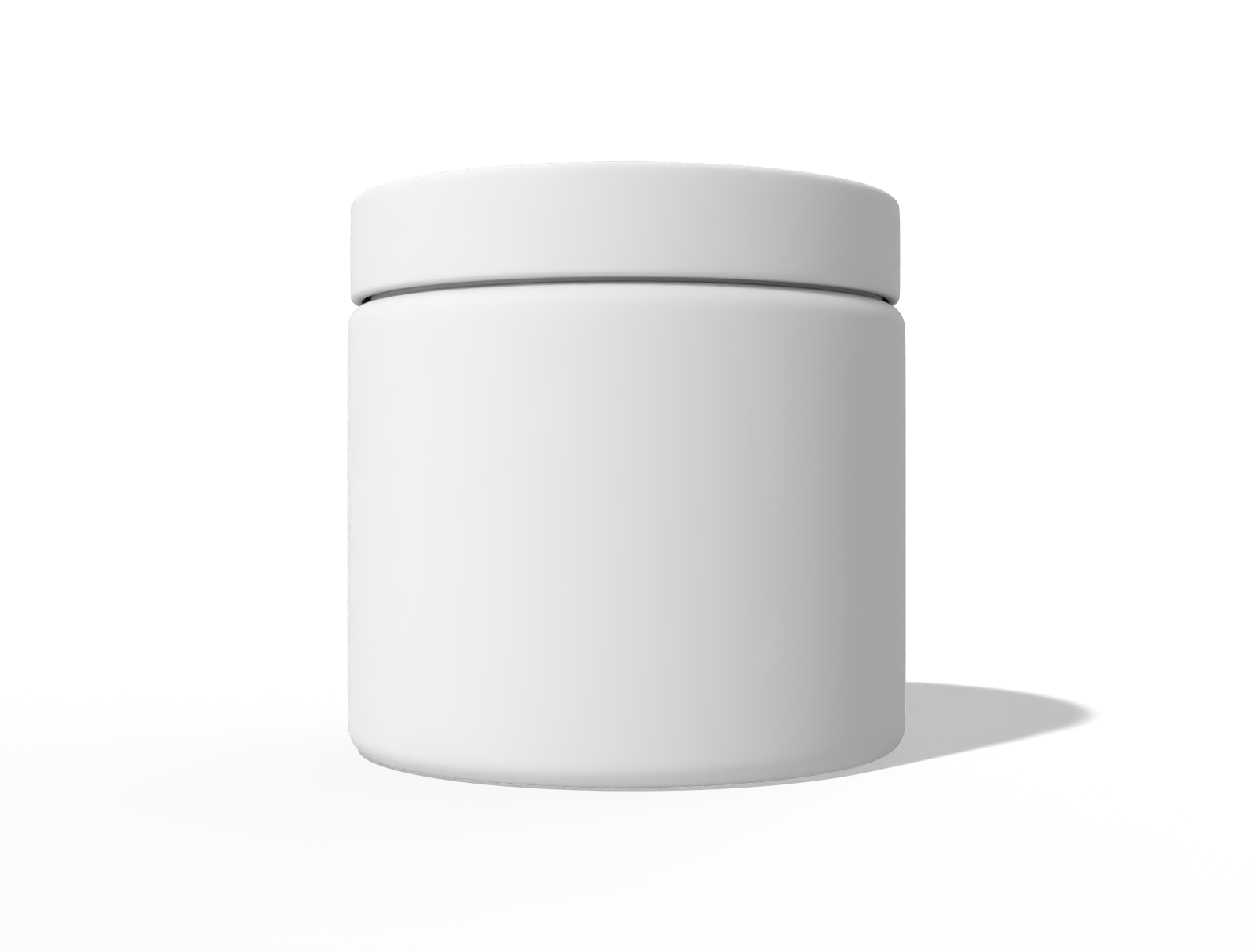 Cosmetic jar — Clear glossy plastic