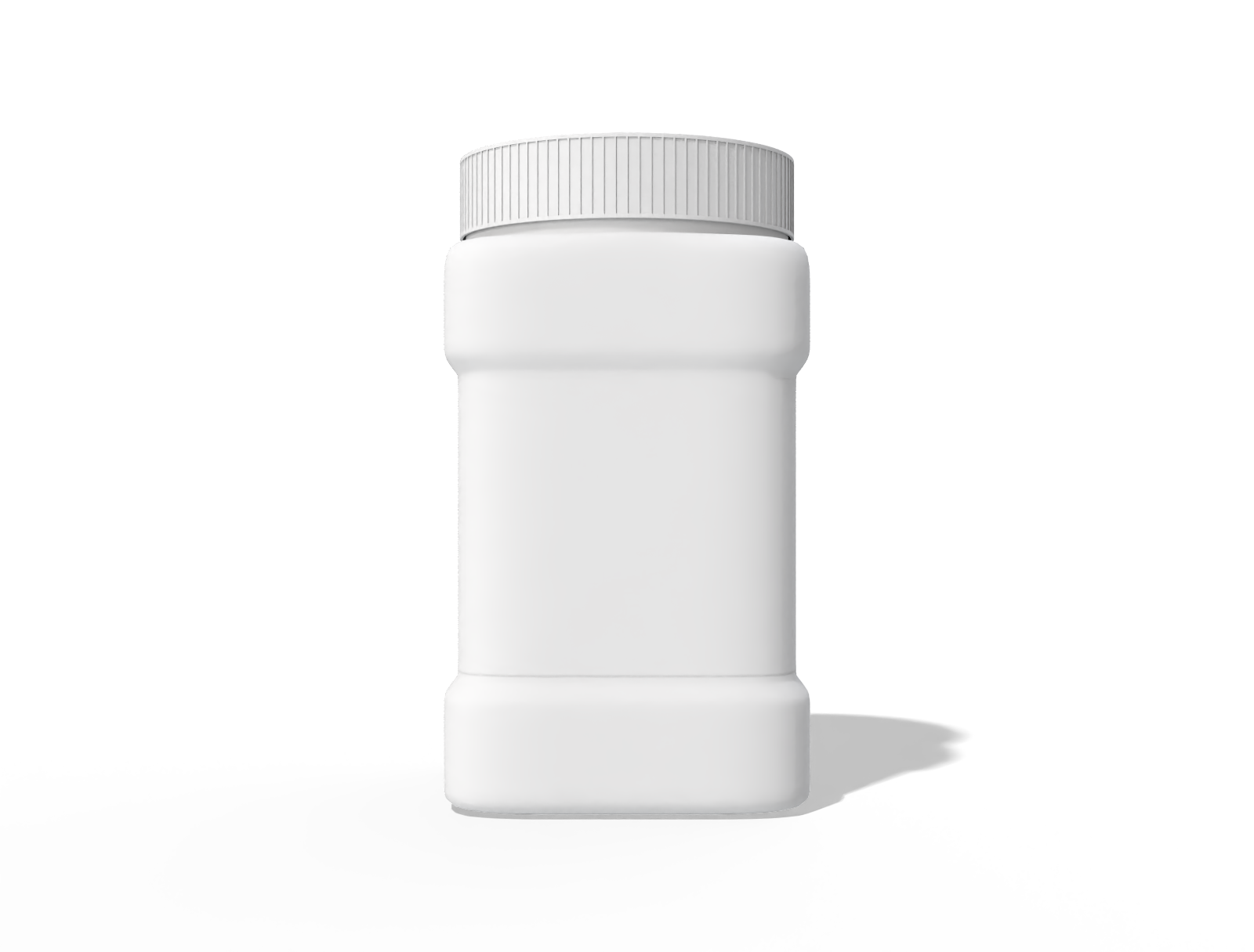 Plastic spice jar — Clear glossy plastic