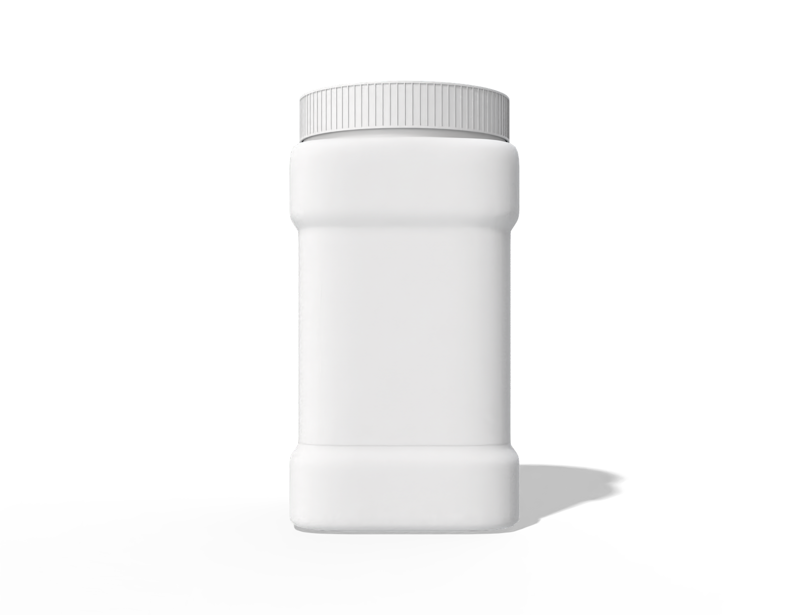 Plastic spice jar — Clear glossy plastic