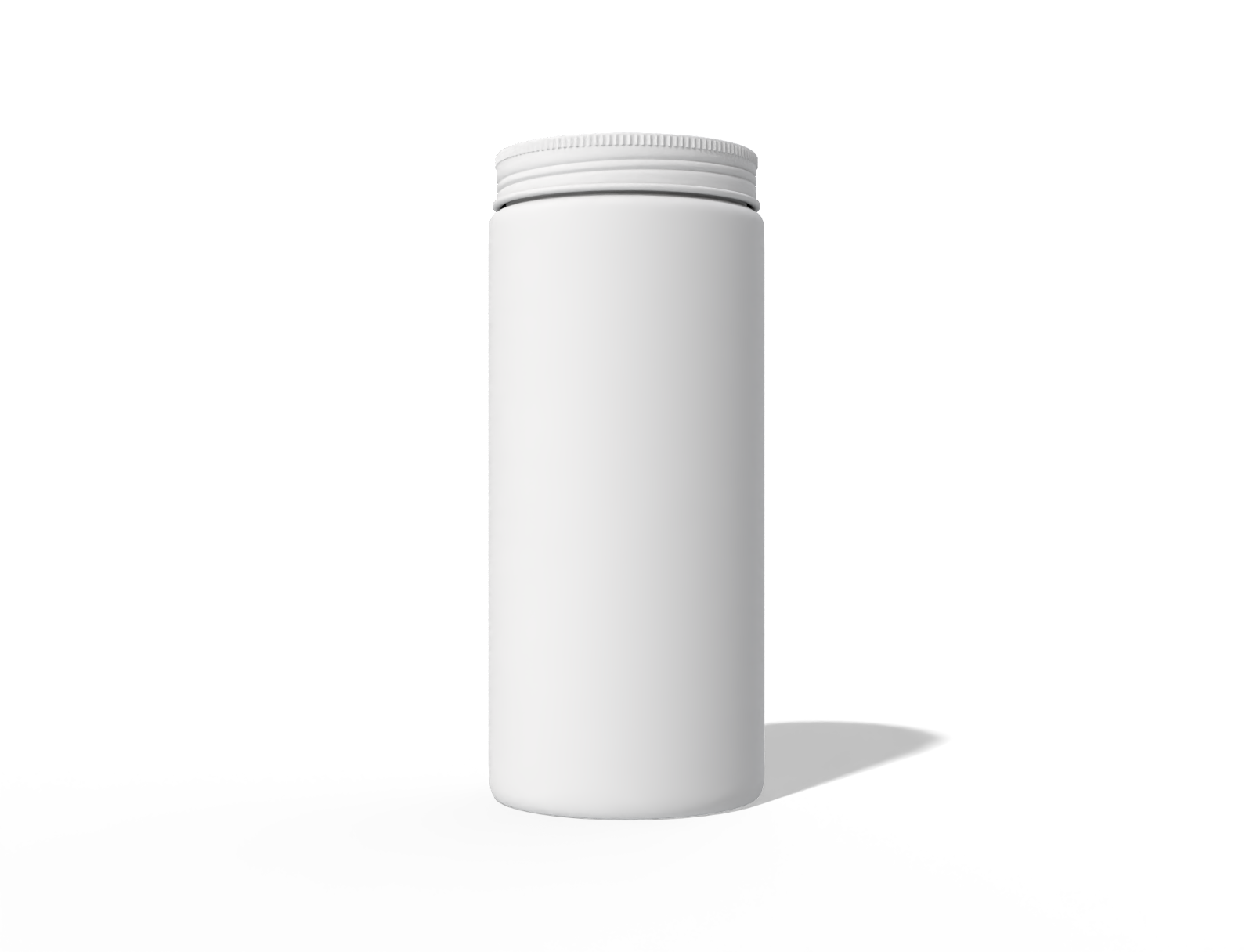 Jar with screw cap — Clear glossy plastic