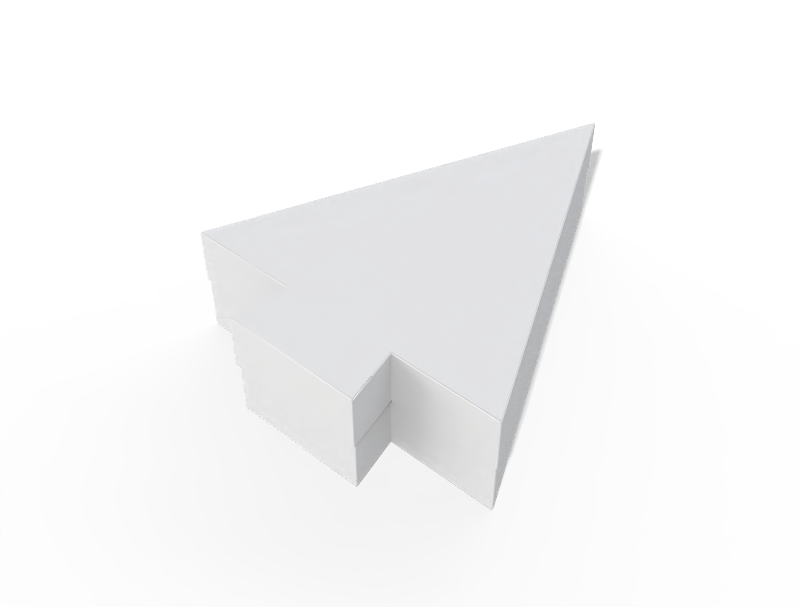 Tree shaped holiday box — White paperboard