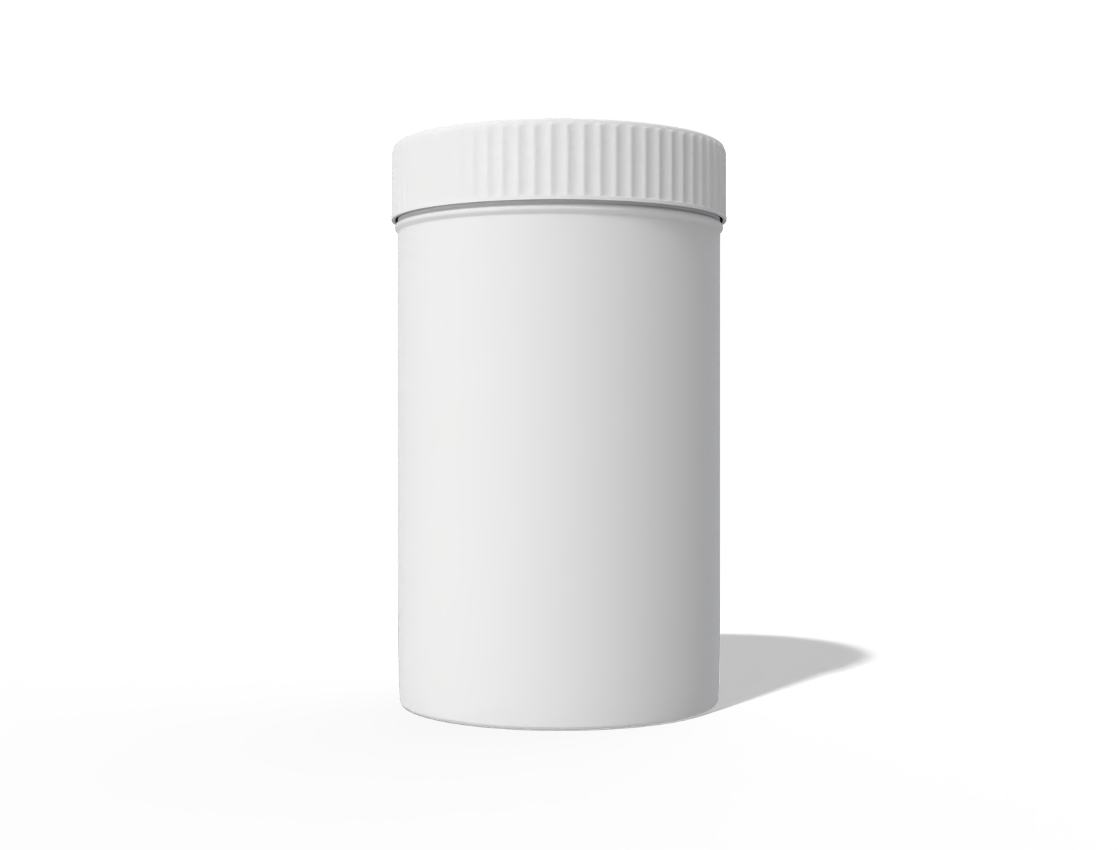 Supplement jar — Glossy plastic