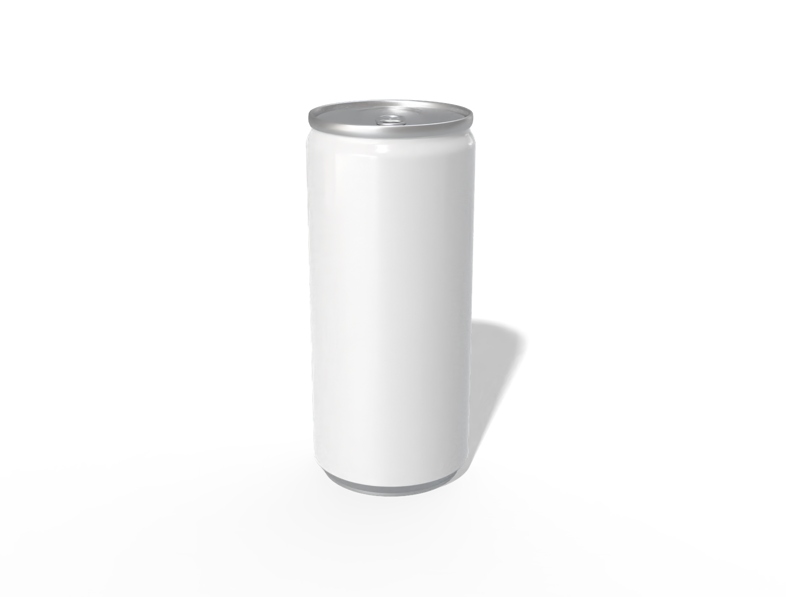 Tall aluminum soda can — Matte metal