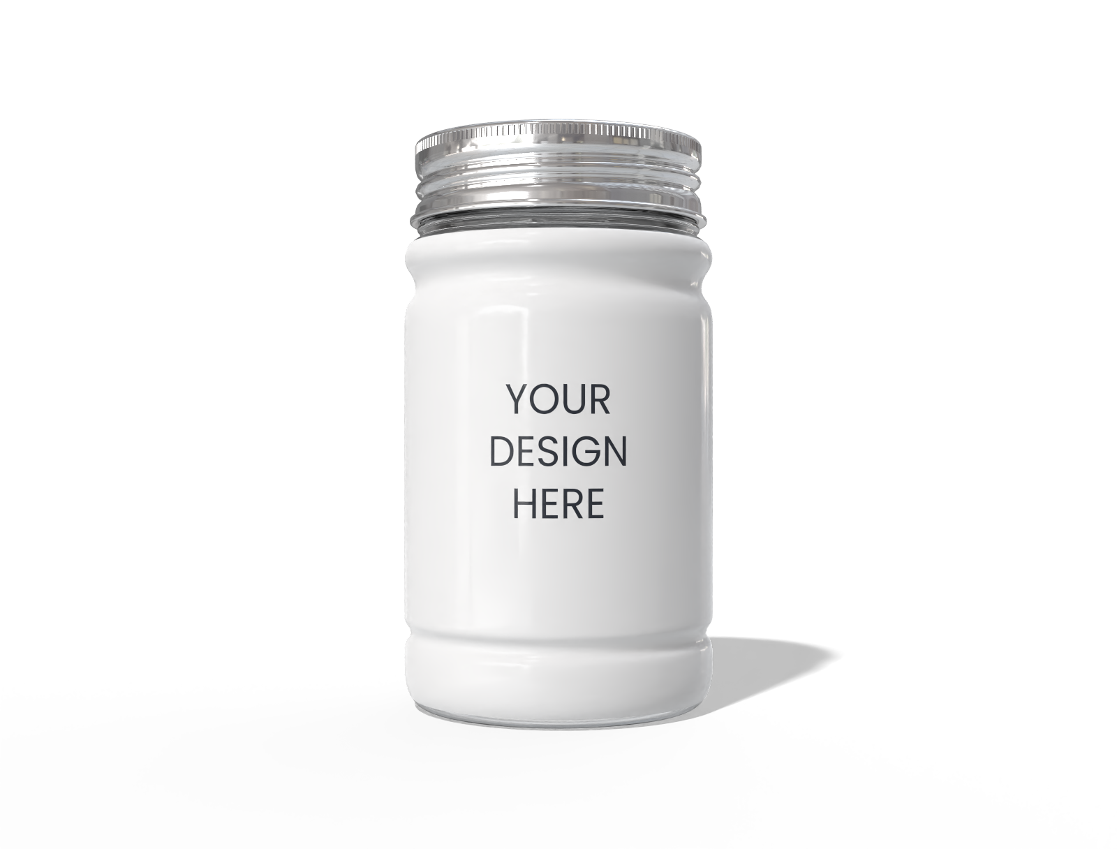 Basic jar — Clear glossy plastic