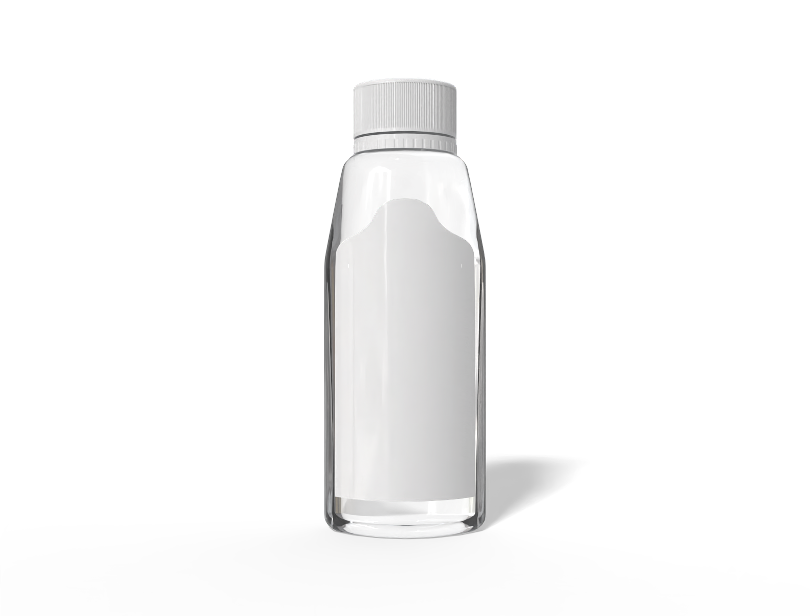 Bottles plastic product label — Glossy plastic