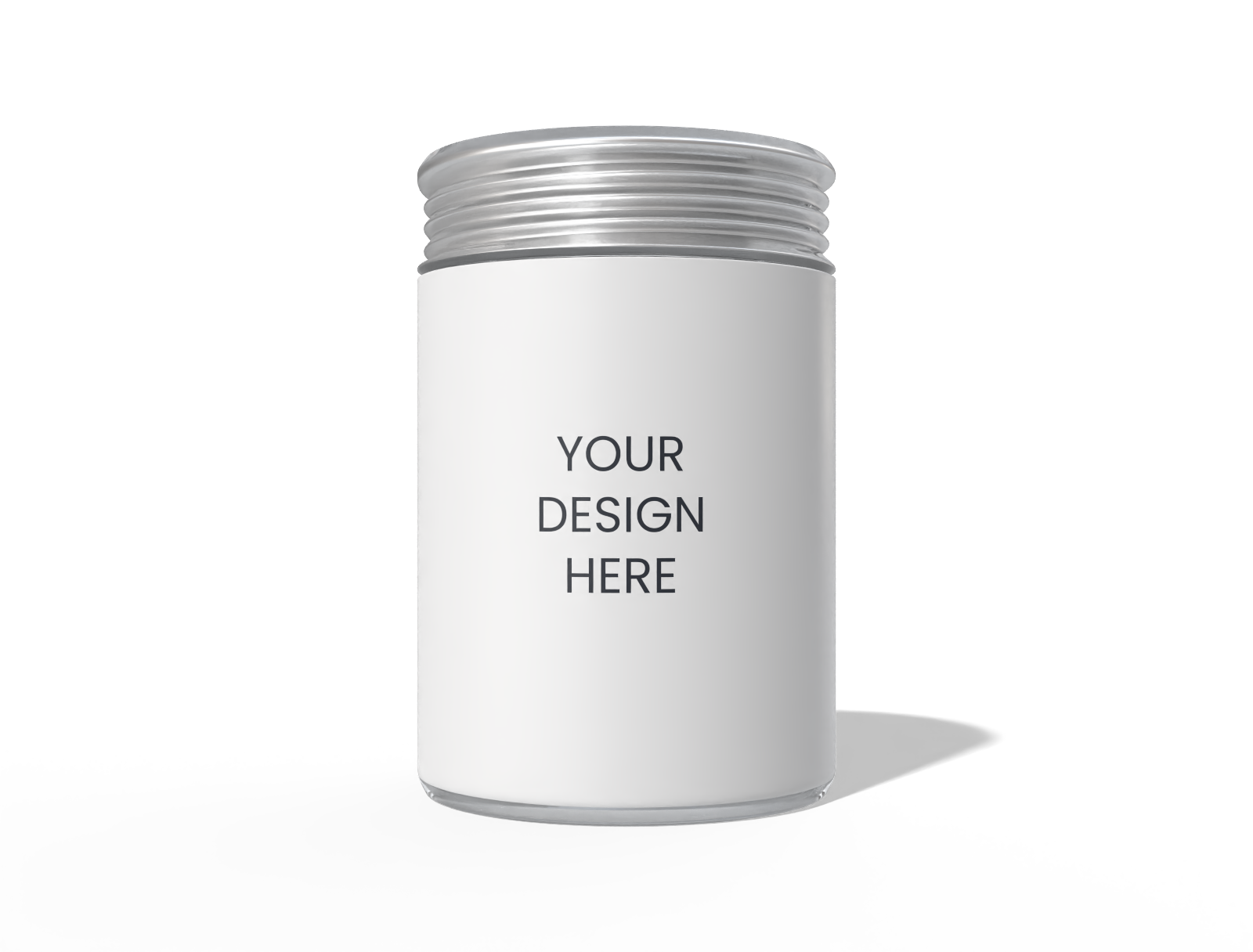 Bottles cylindrical cans plastic cans — Clear matte plastic