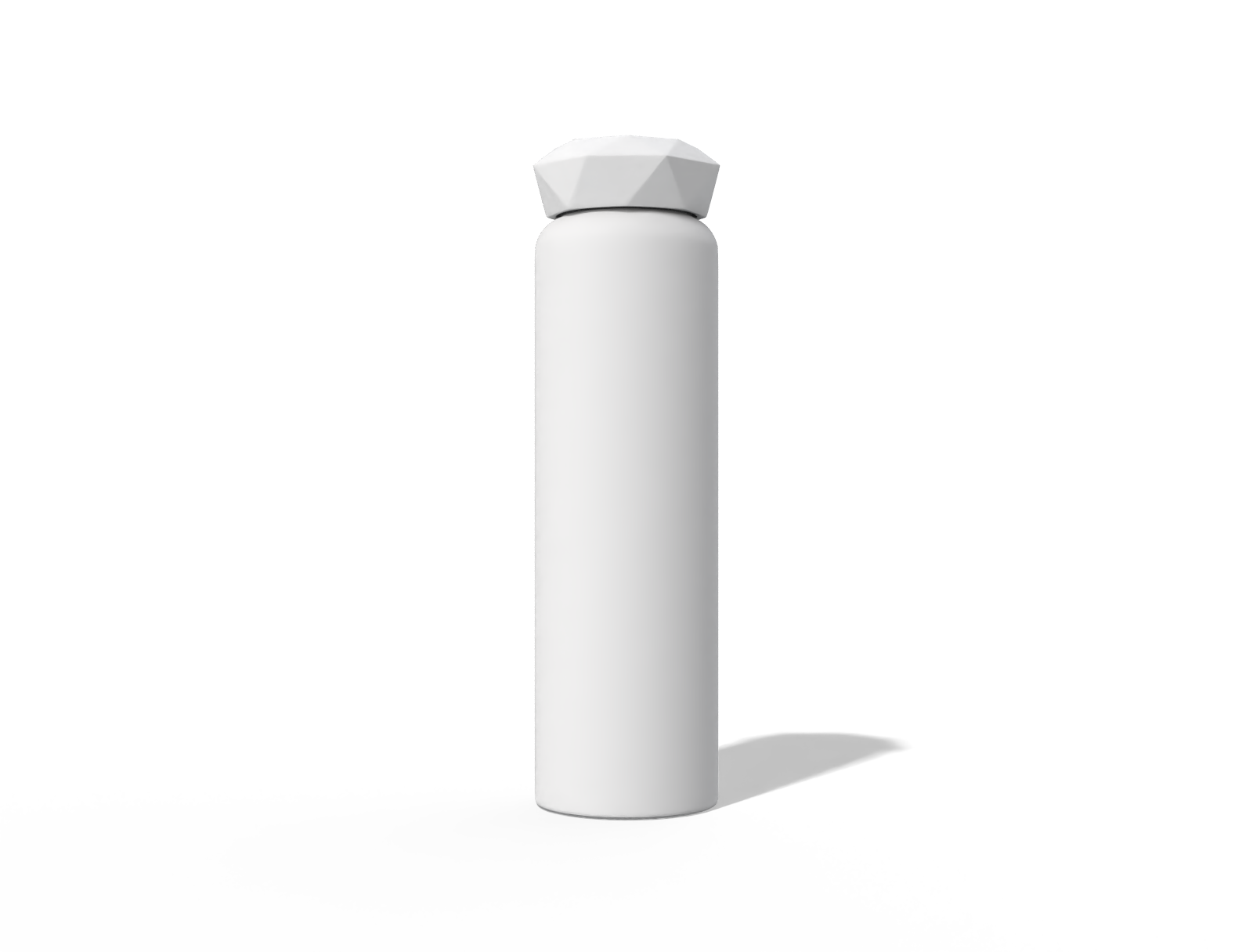 Water bottle — Clear glossy plastic