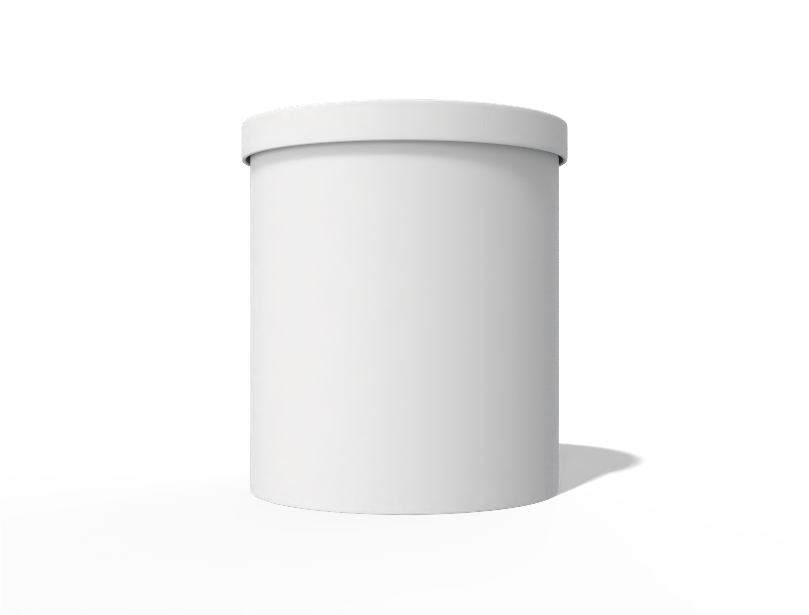 Cylindrical jar — Glossy plastic