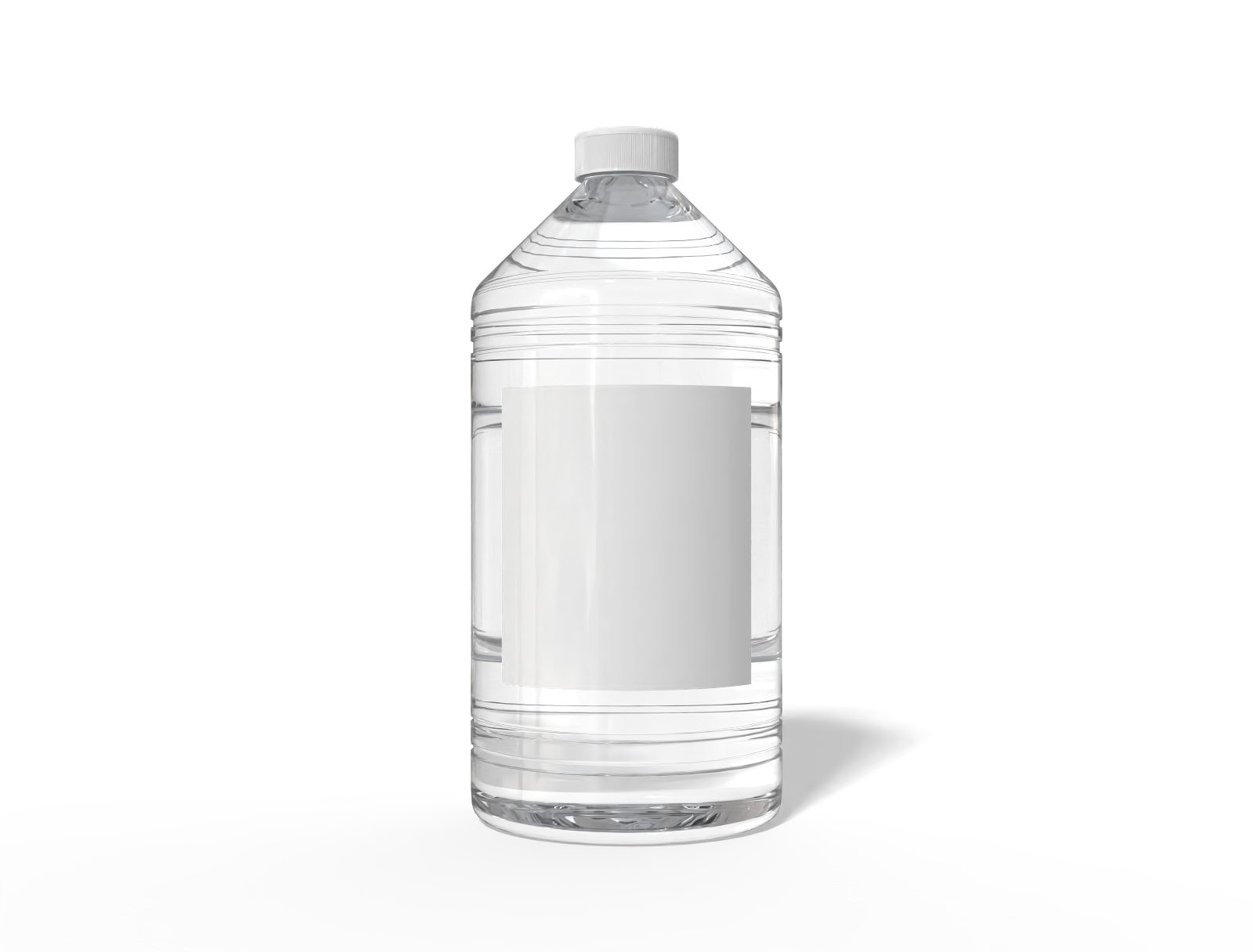 Bottles plastic product label — Glossy plastic