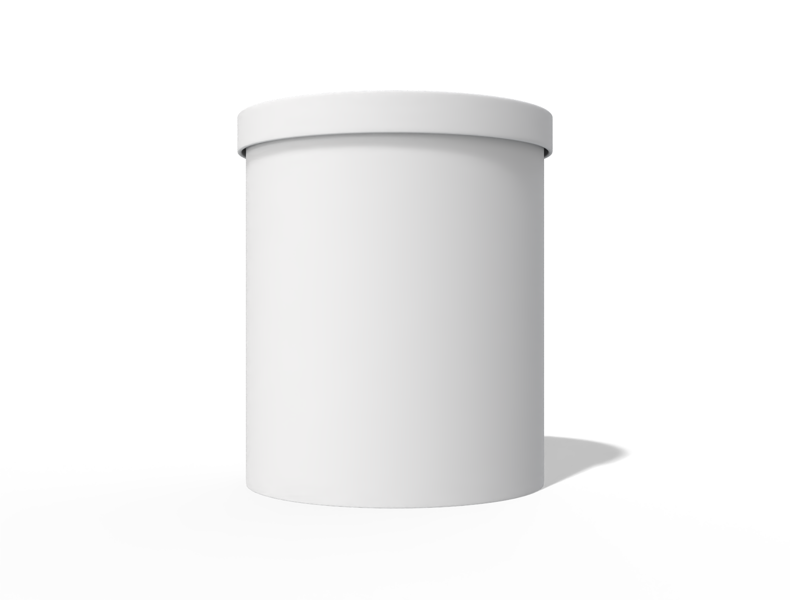Cylindrical jar — Glossy plastic