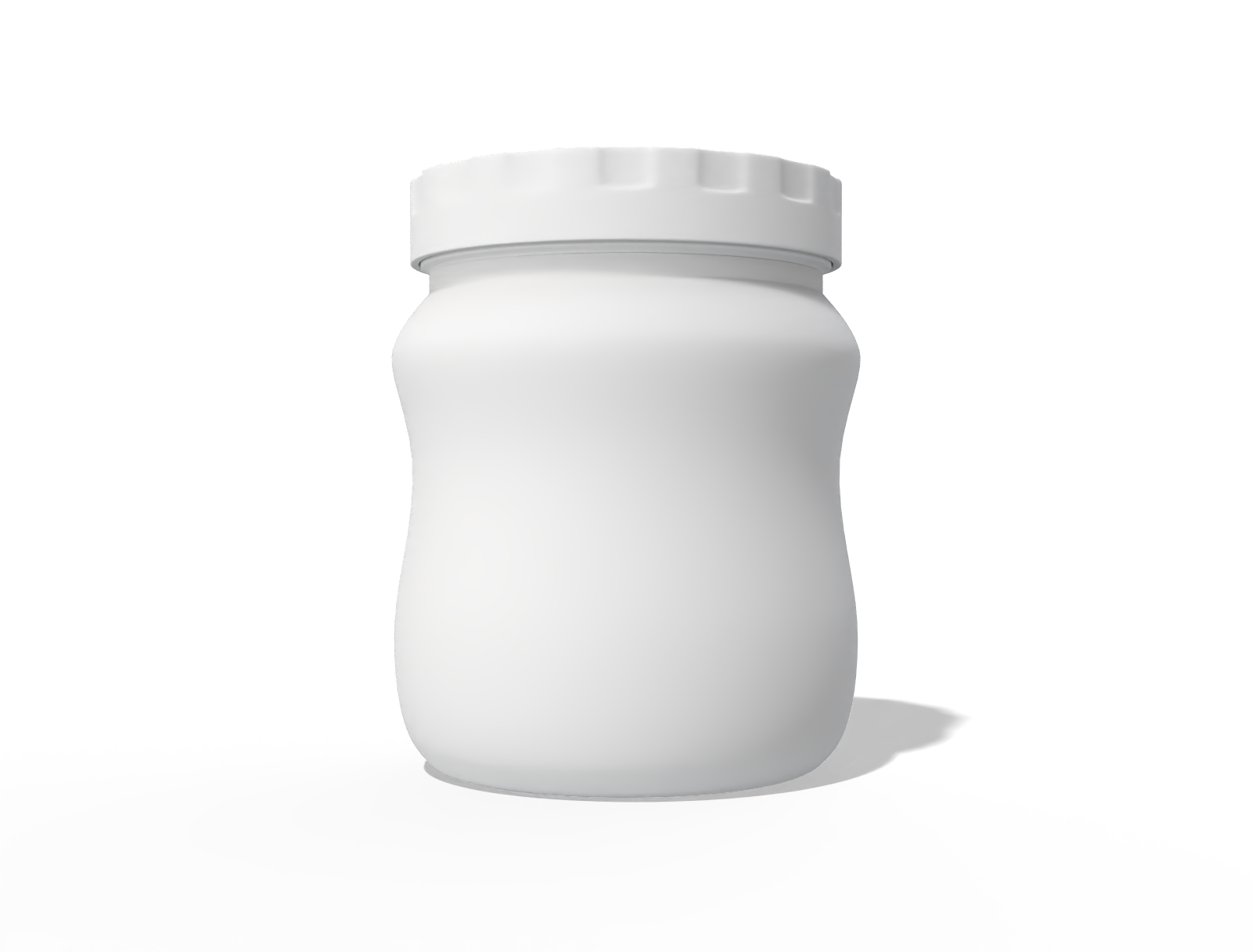 Curvy jar — Glossy glass