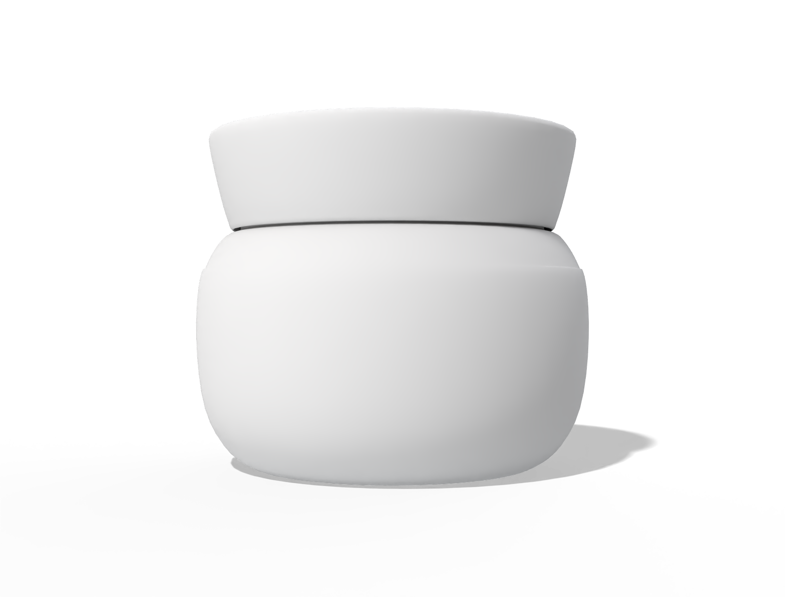 Cosmetic jar — Glossy plastic