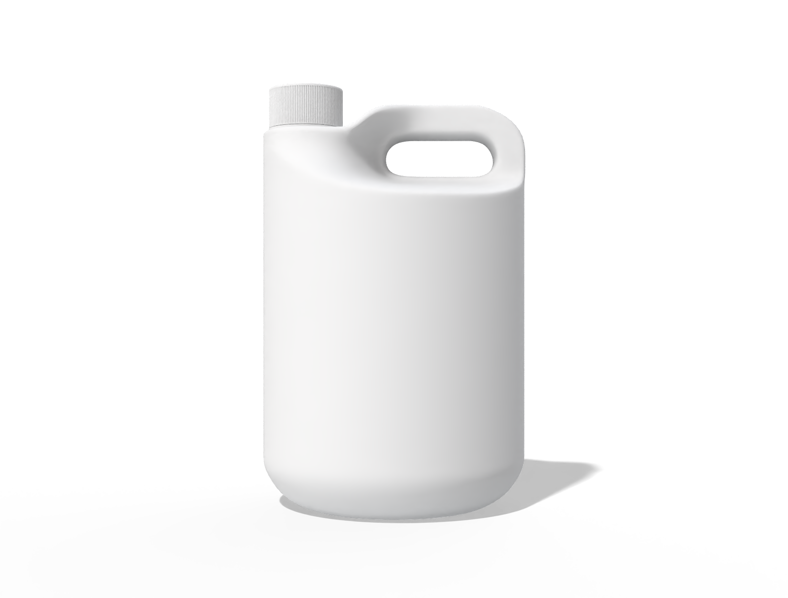 Plastic jar with handle — Glossy plastic