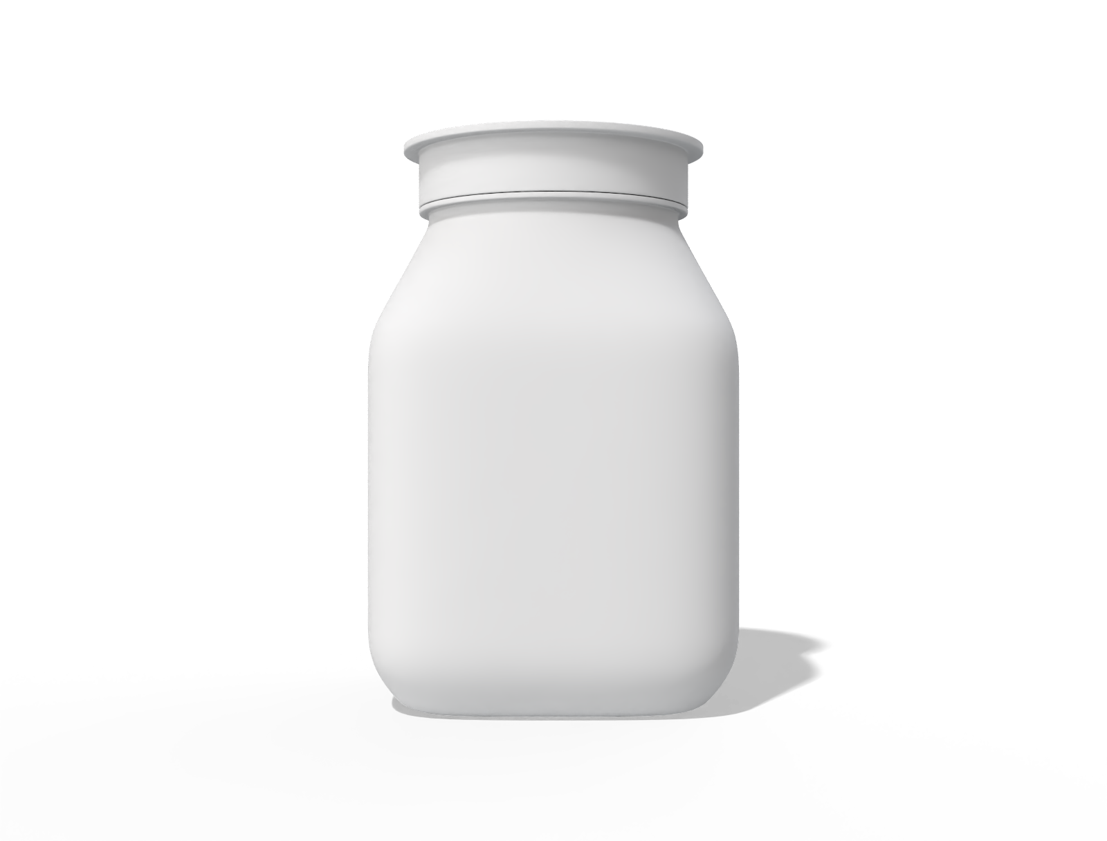 Square plastic bottle library preview