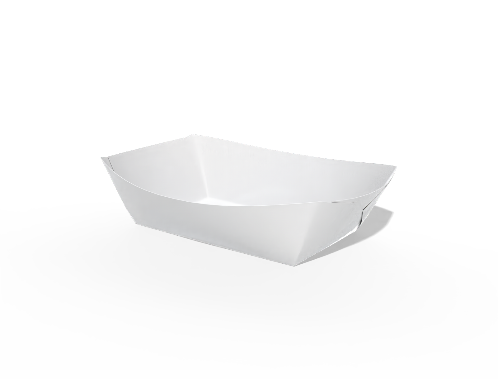 Food paper tray — White paperboard