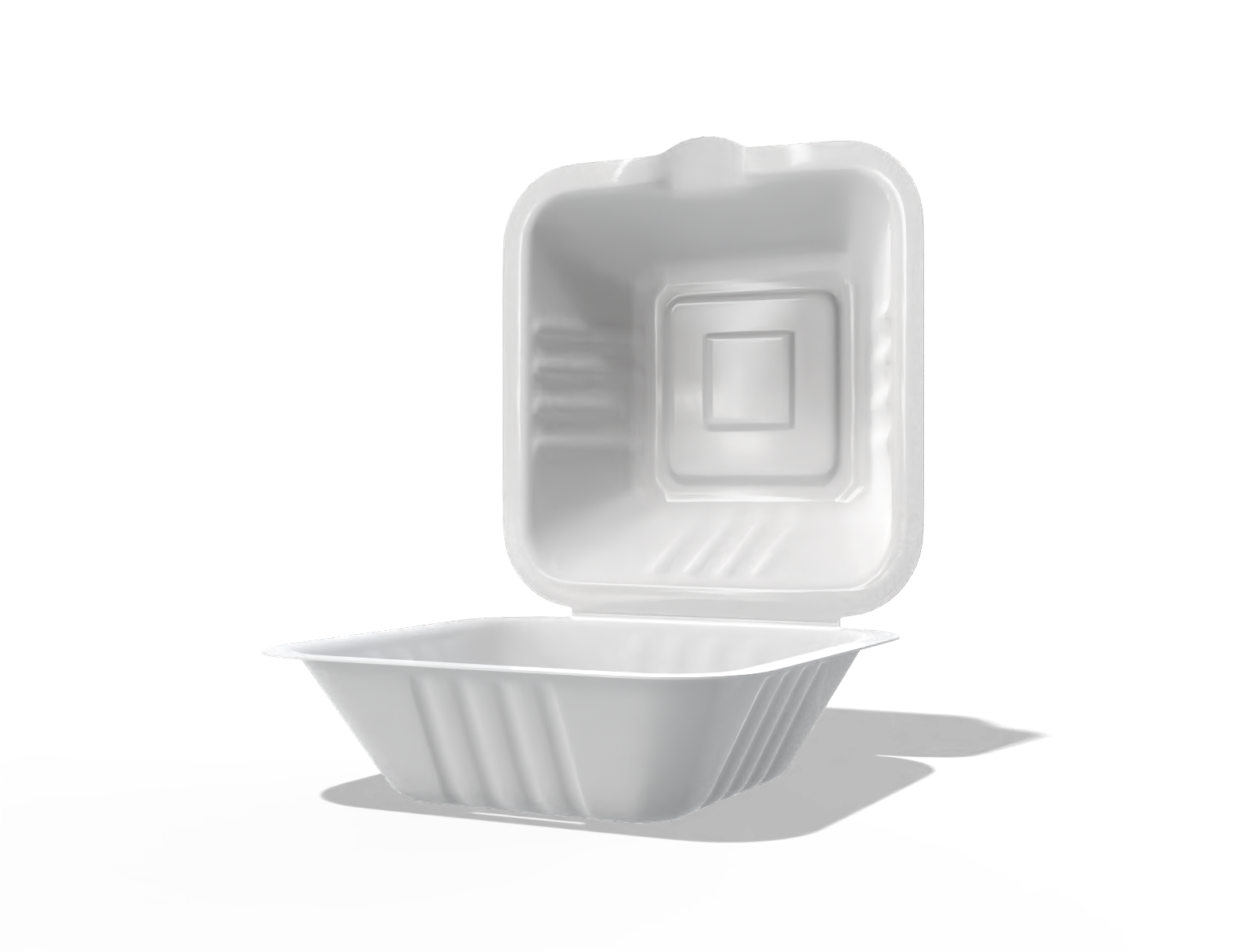 Clamshell box — Foam plastic