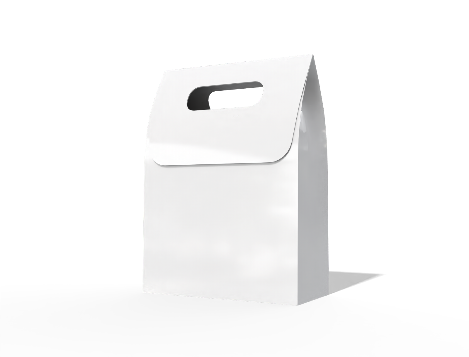 Paper bag — White paperboard