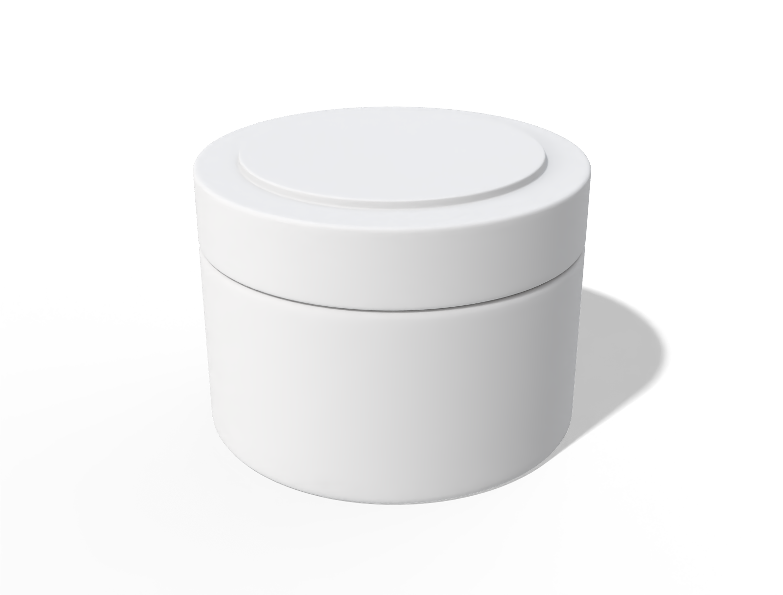 Cosmetic jar — Glossy plastic