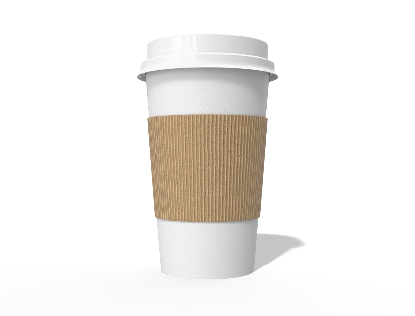 White coffee cup — White paperboard