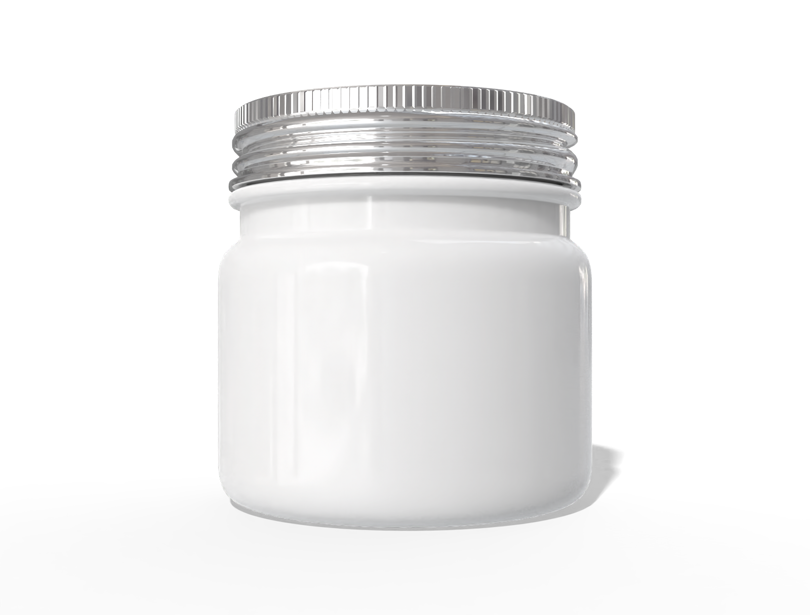 Cosmetic jar — Glossy plastic