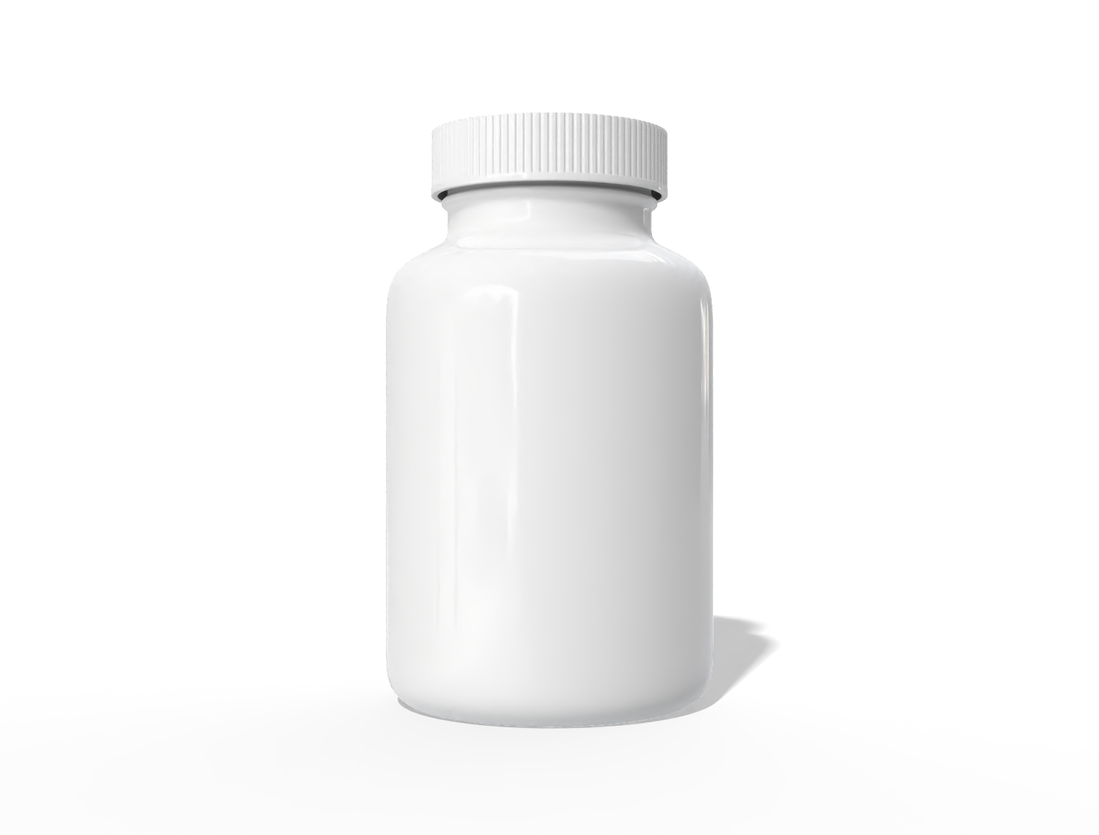 Supplement bottle — Glossy plastic