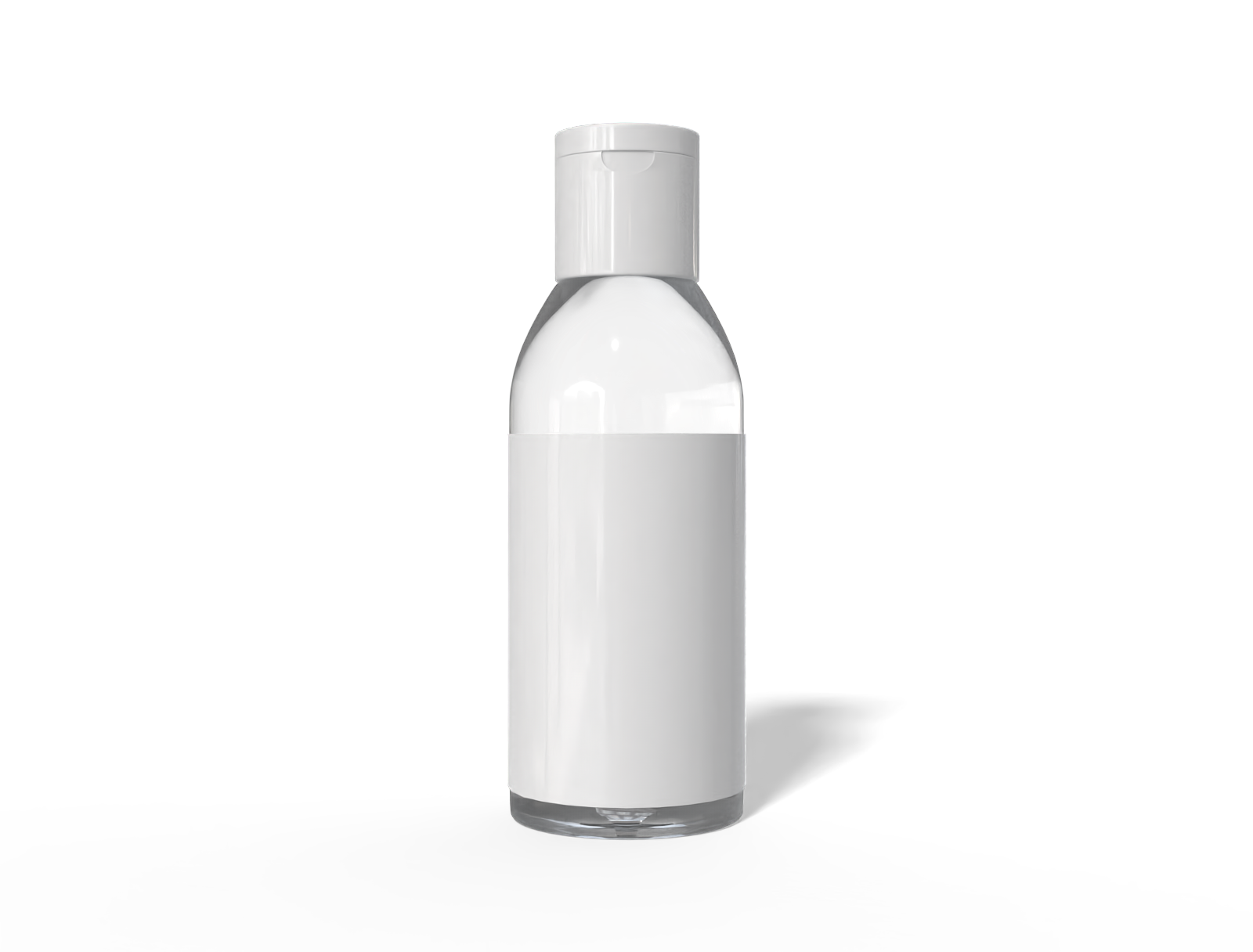 Bottles plastic product label — Glossy plastic
