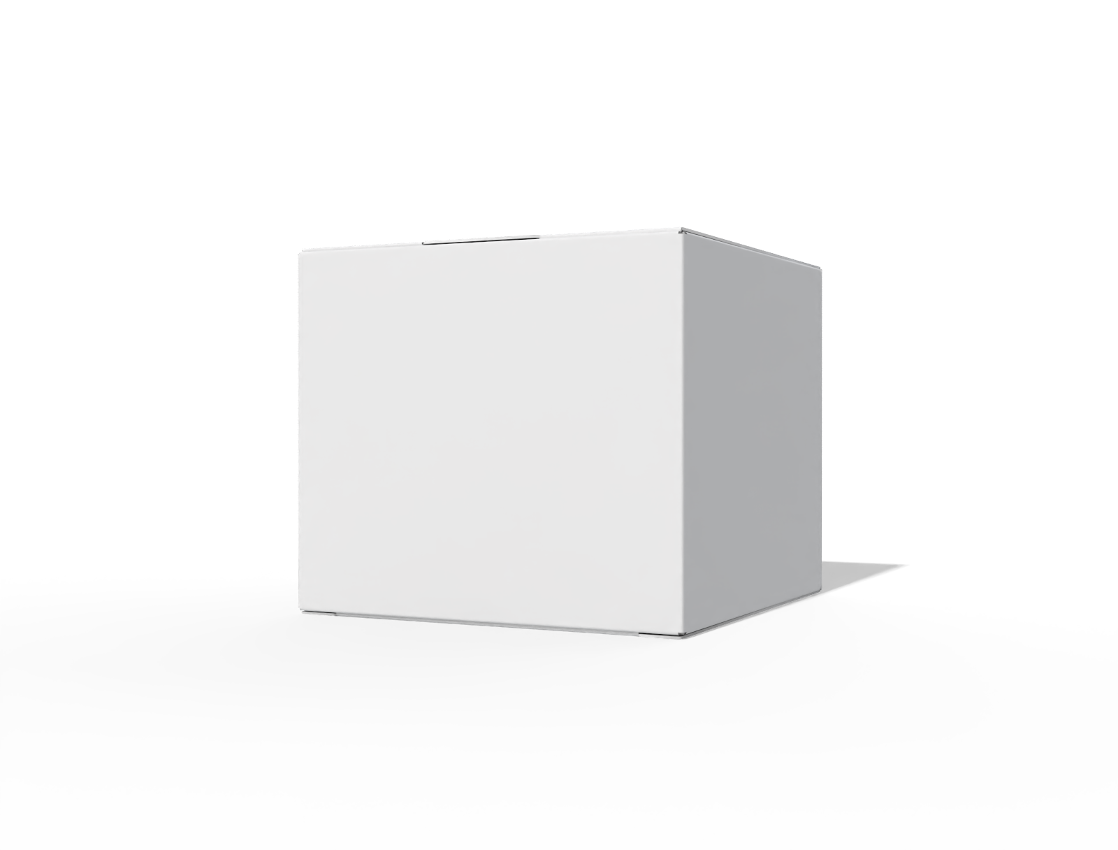 Neck lock square skincare box — White paperboard