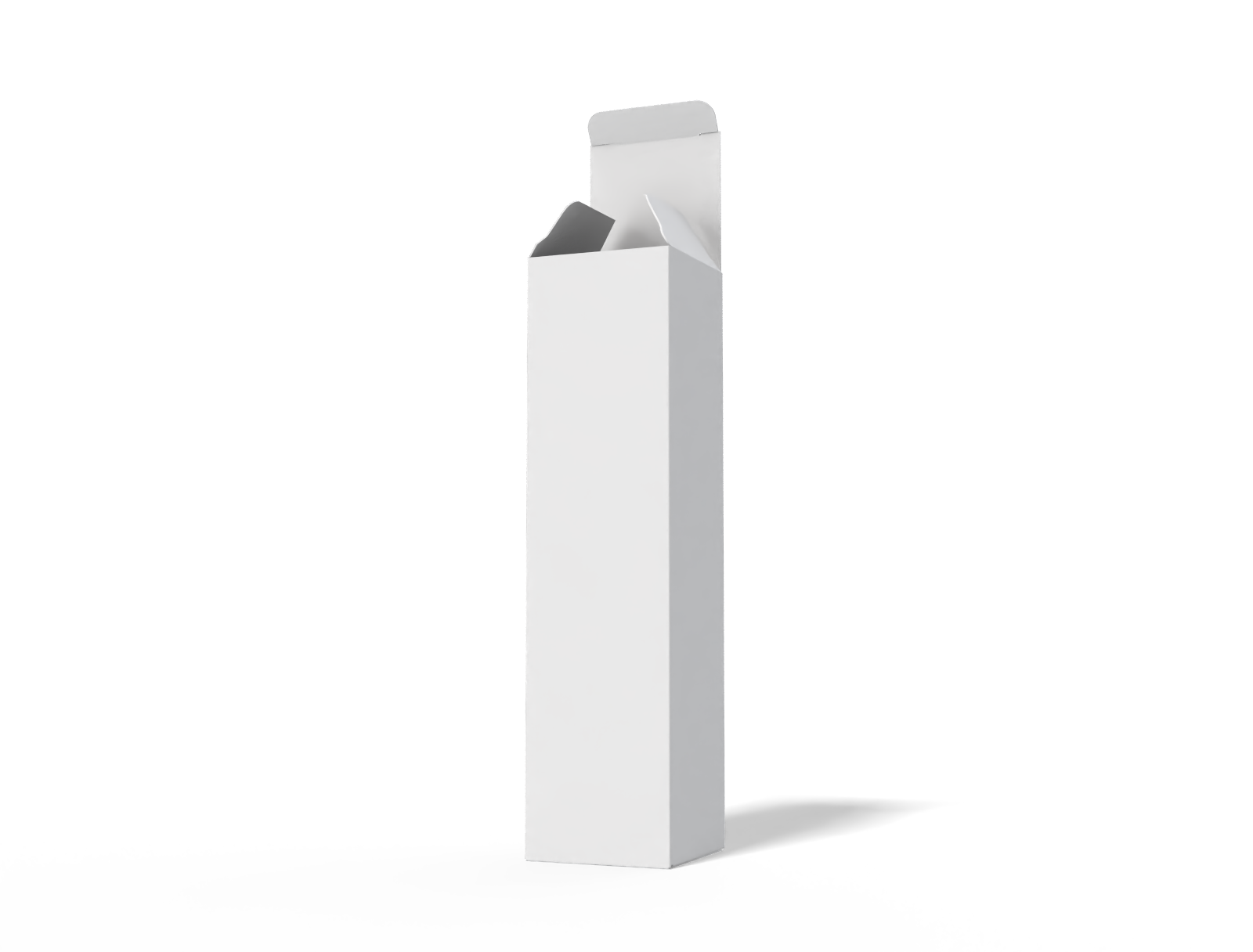 Sunscreen tuck end box — White paperboard