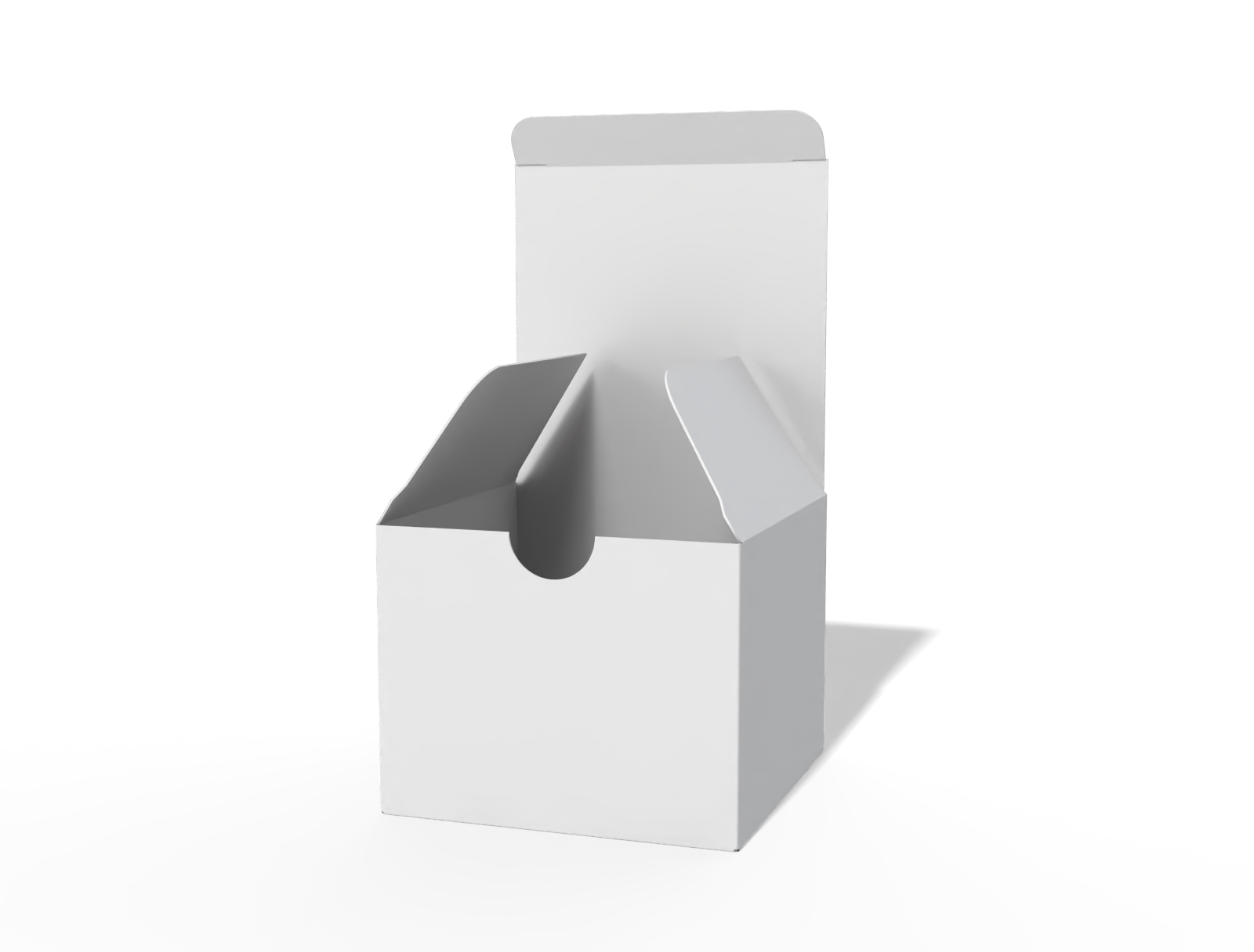 Buttonhole Face Cream box — White paperboard