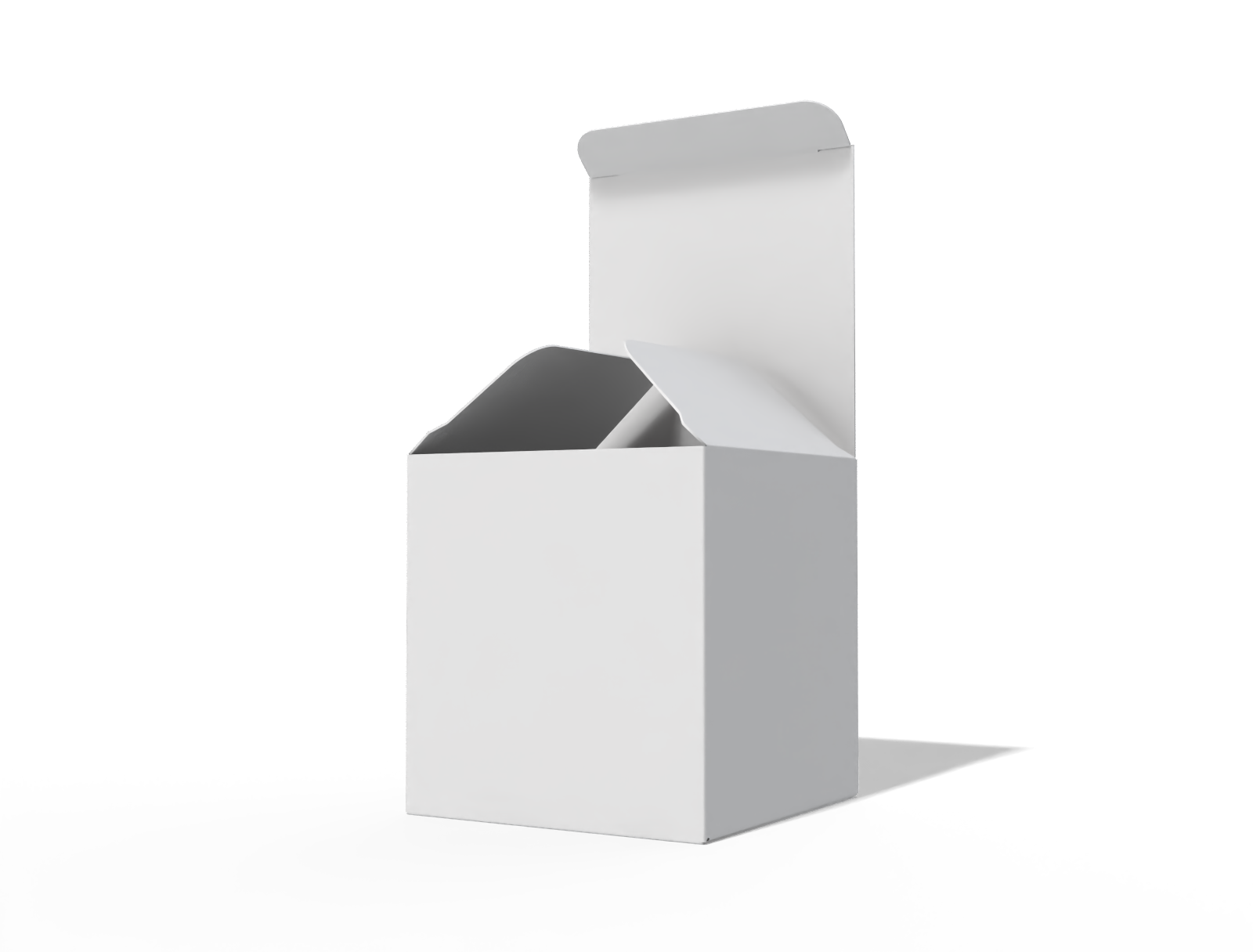Face Cream Open tuck end box — White paperboard