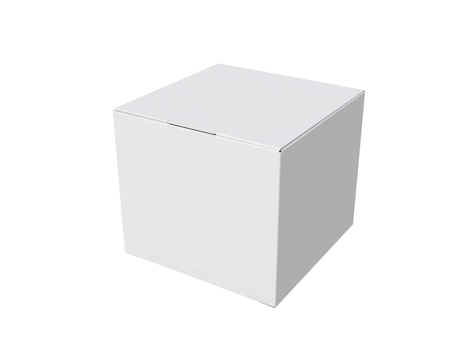 Neck lock Square face cream box — White paperboard