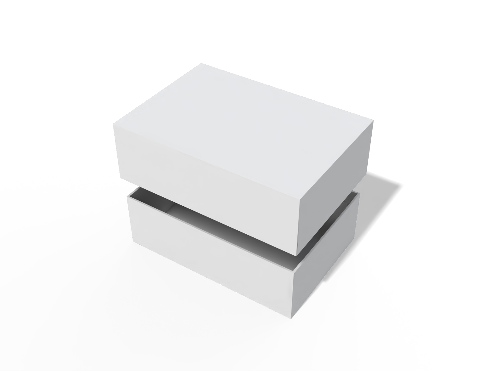 Box with lid lotion box — White paperboard