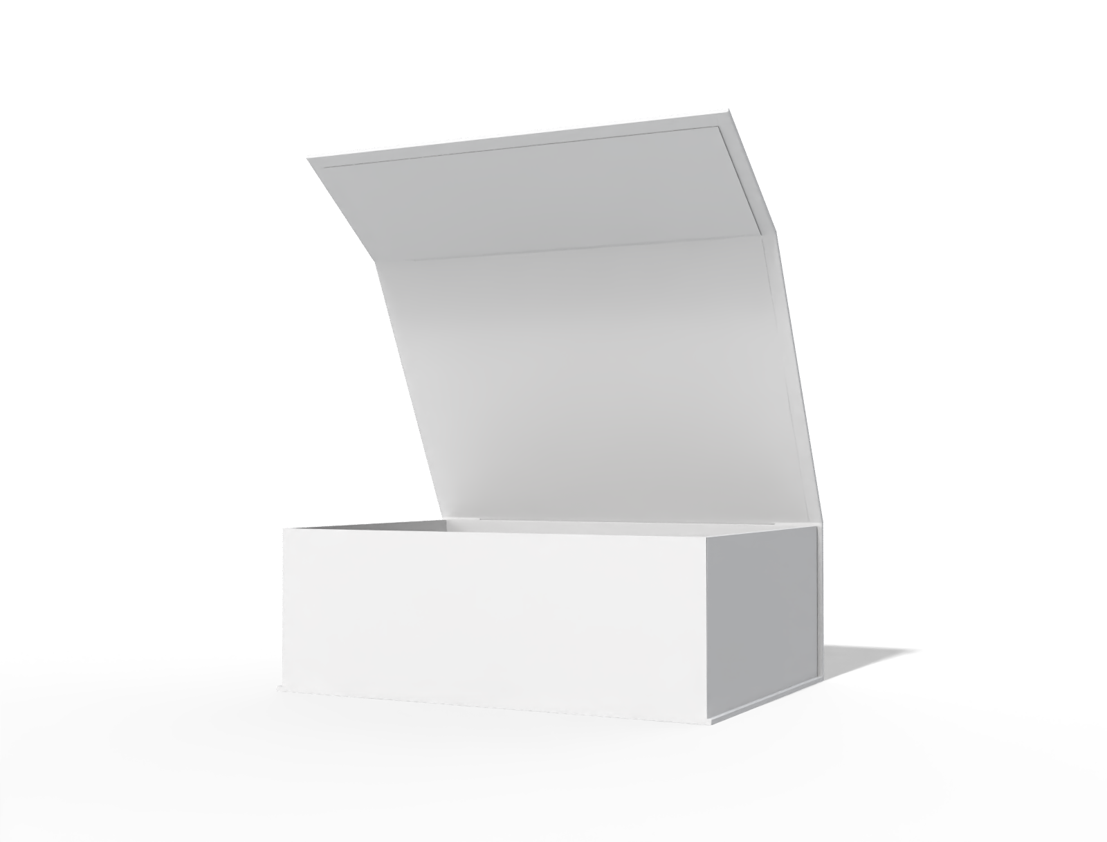 Flip top lotion box — White paperboard