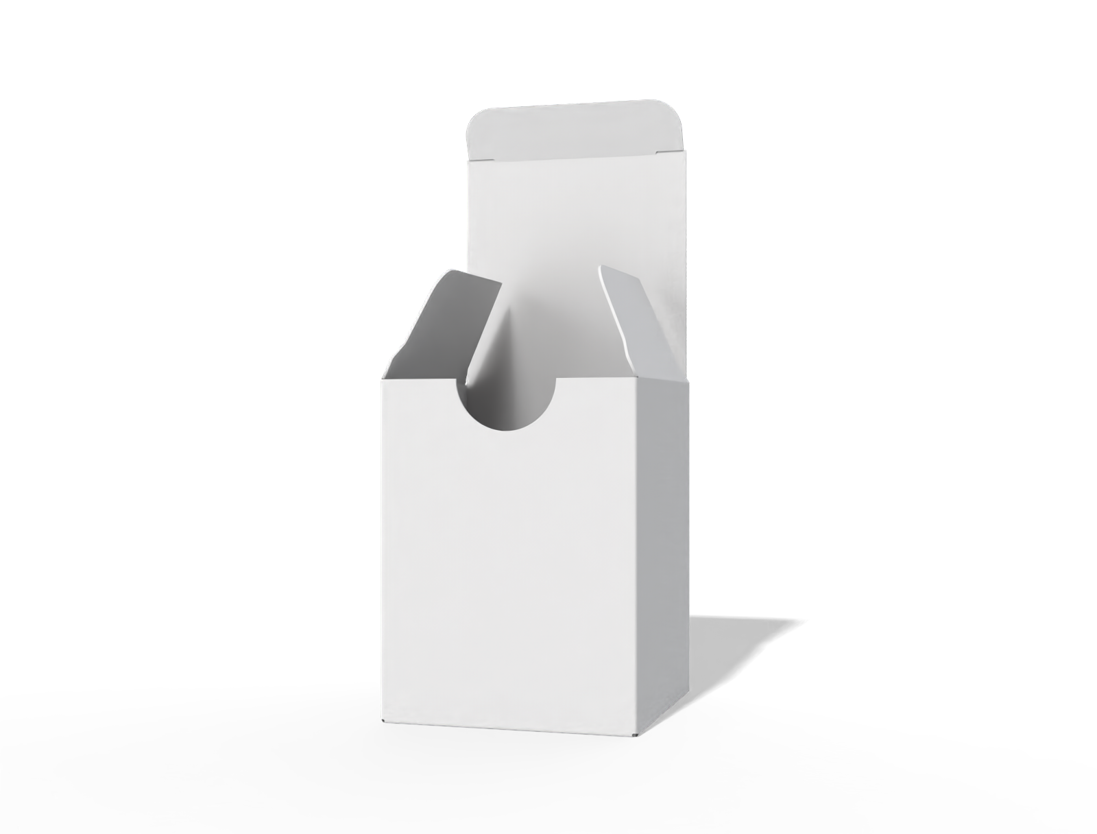 Buttonhole ampoule box — White paperboard