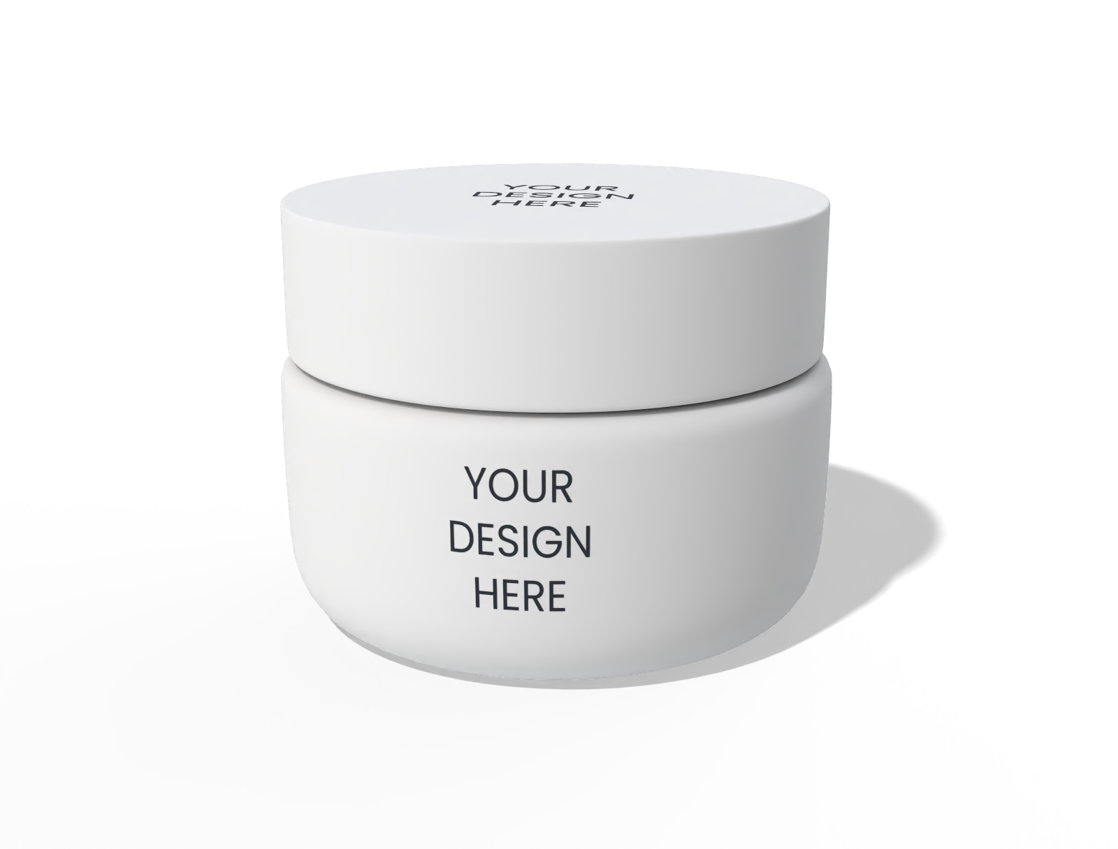 Cosmetic jar — Glossy plastic