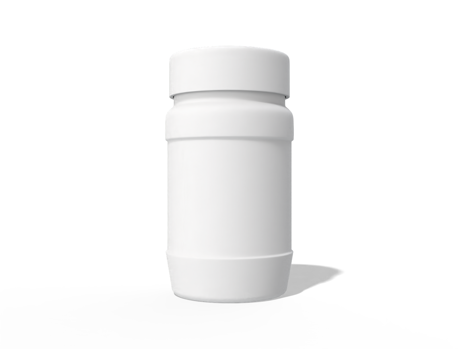 Transparent plastic jar — Clear glossy plastic