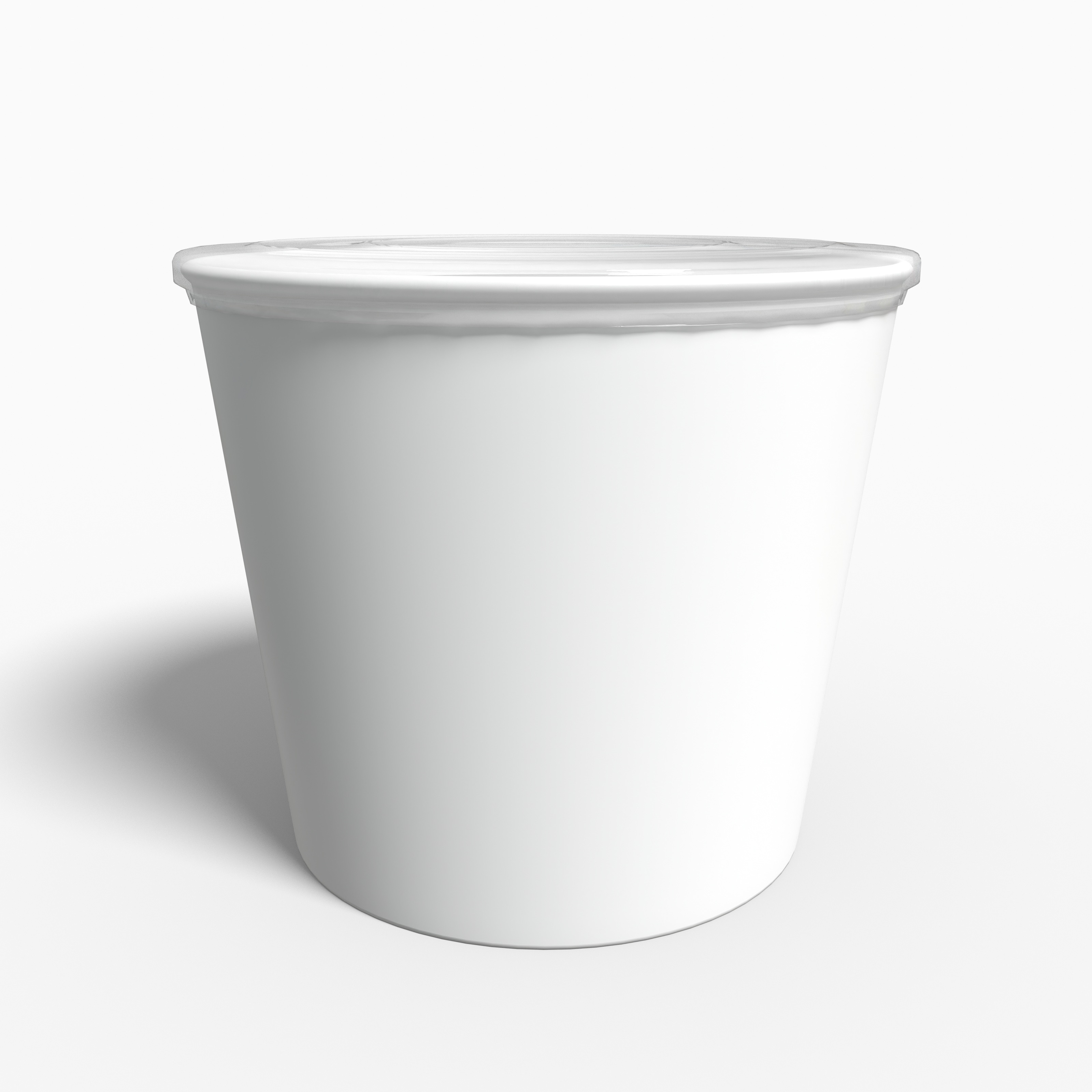 Soup cup with lid — Glossy plastic