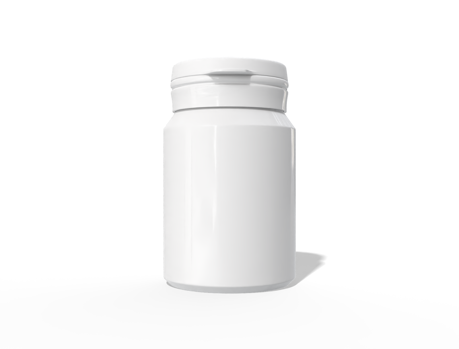 Supplement bottle — Glossy plastic
