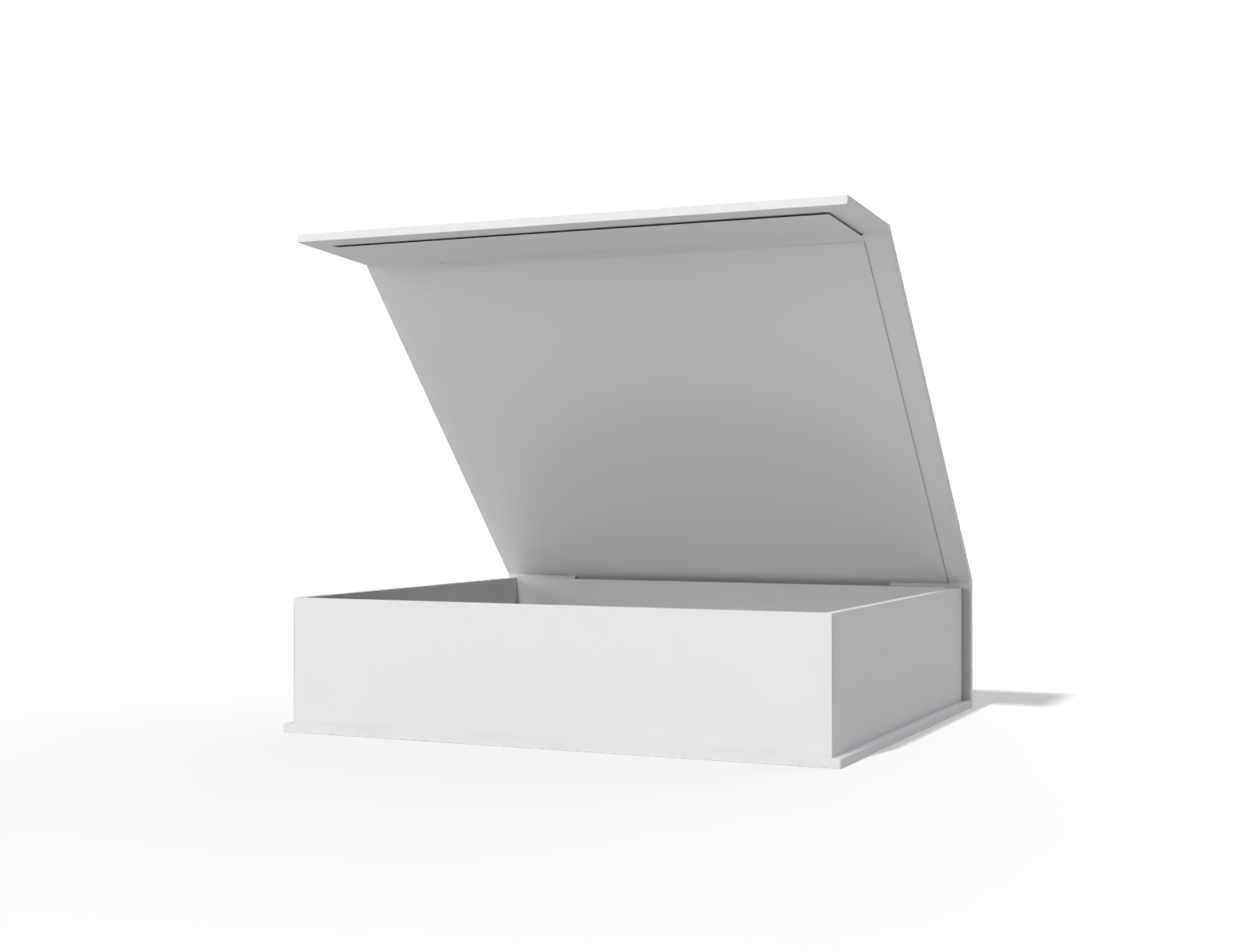 Cosmetics box with lid — White paperboard