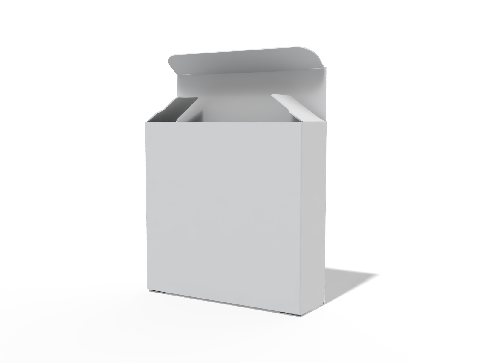 Compact powder box — White paperboard